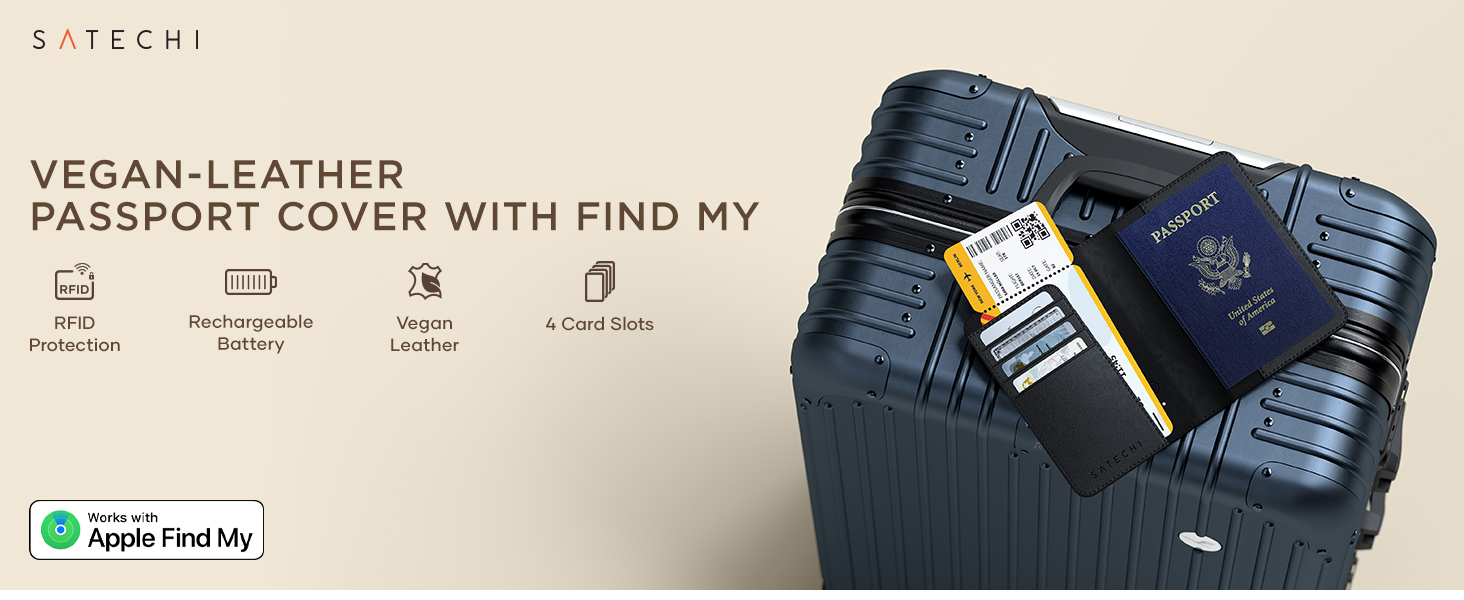 vegan leather passport cover luggage