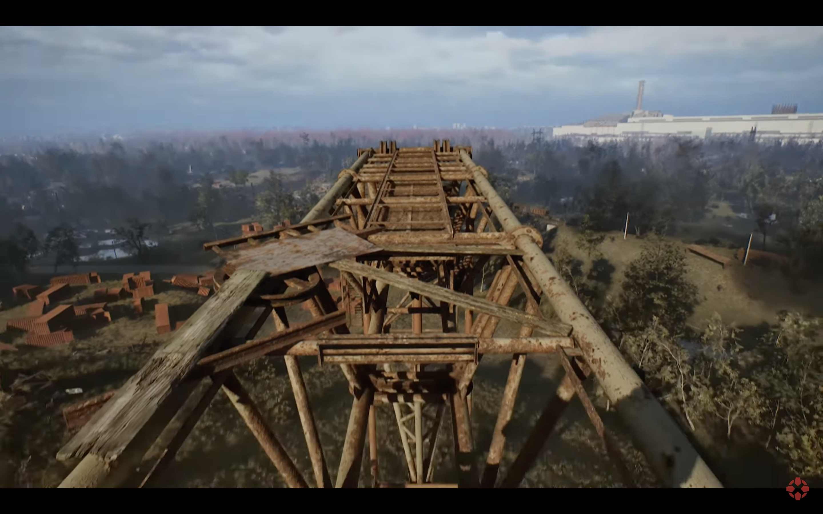 abandoned bridge landscape