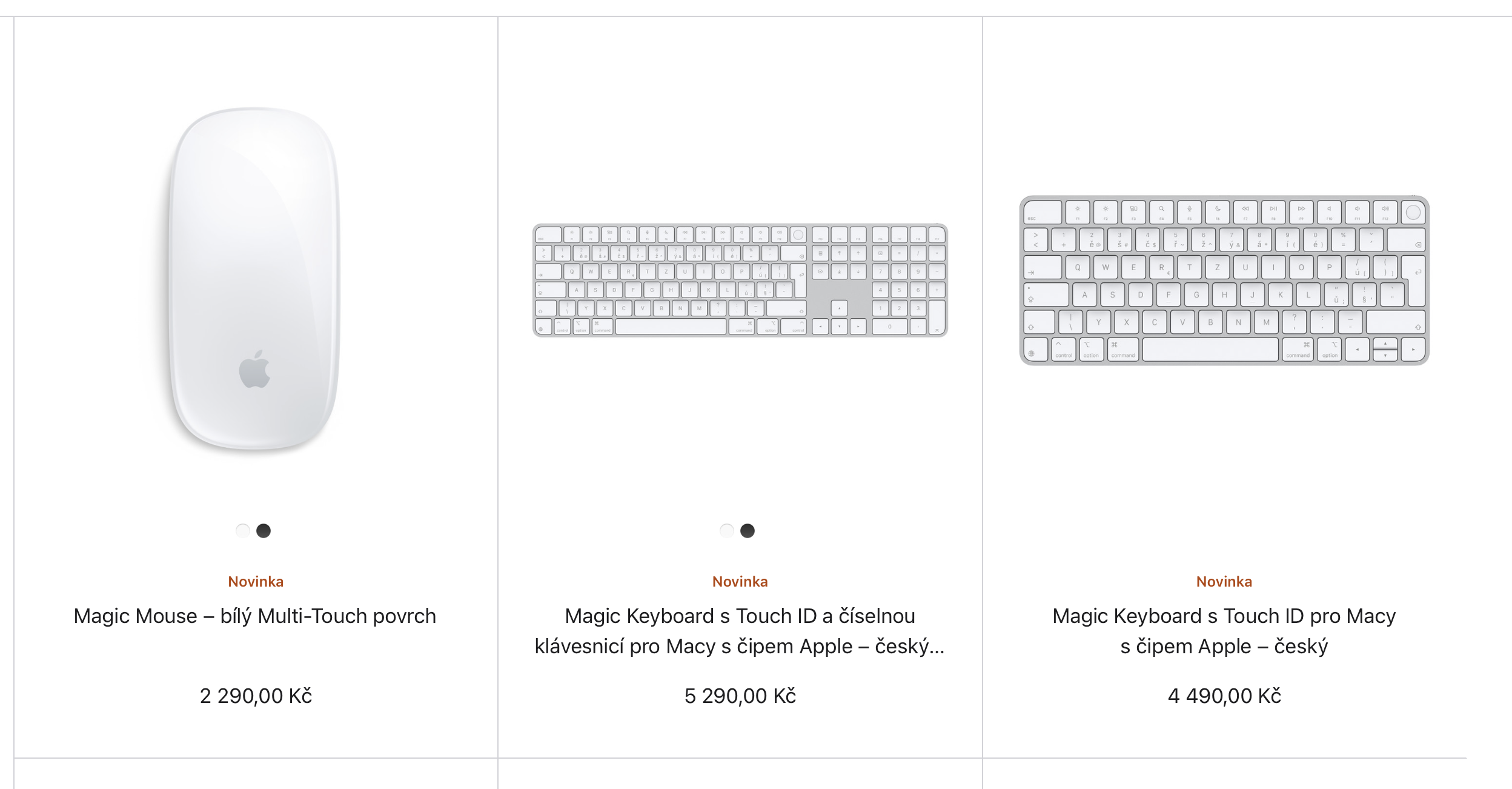 apple magic mouse and keyboards