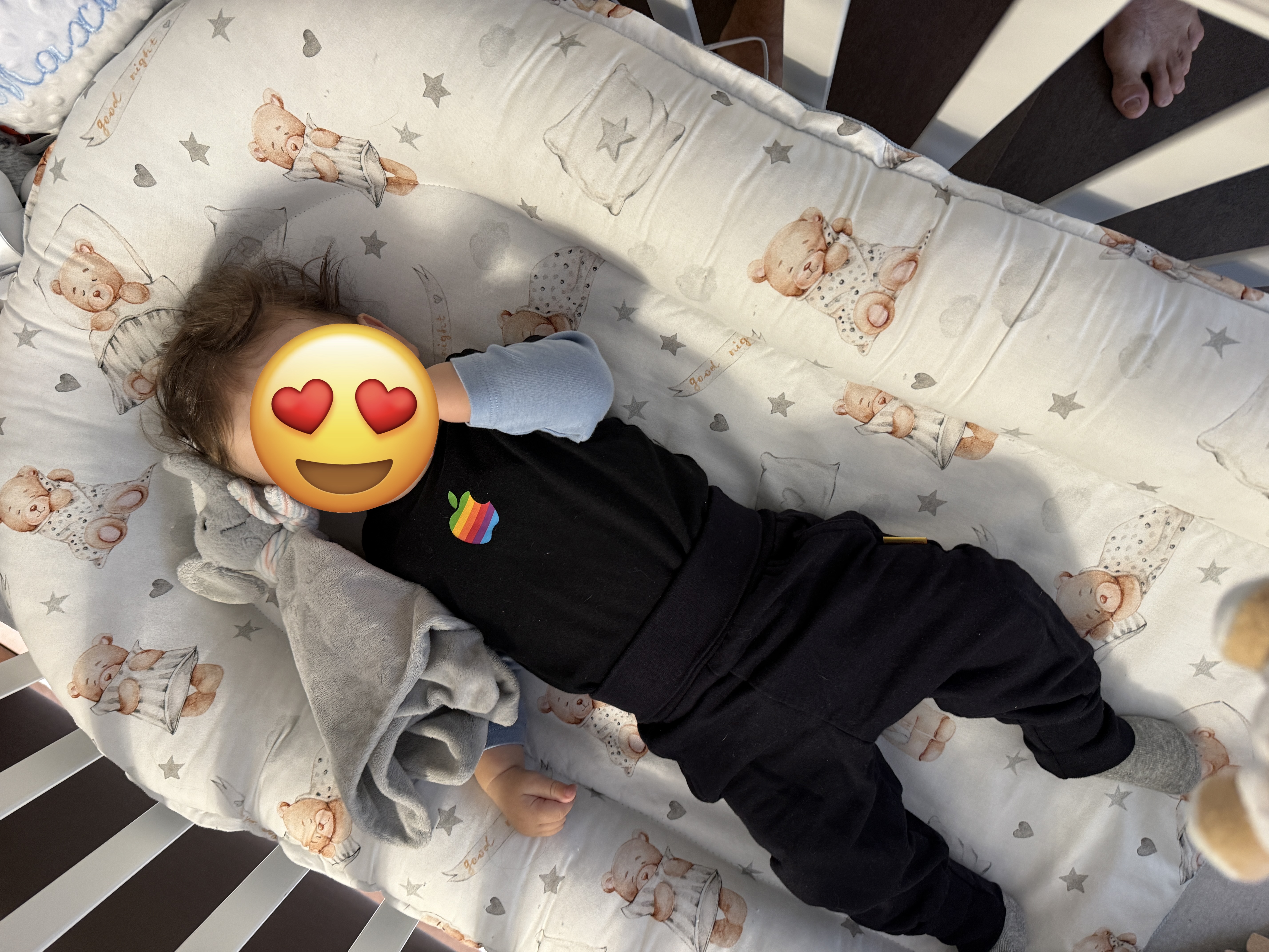 baby sleeping in crib