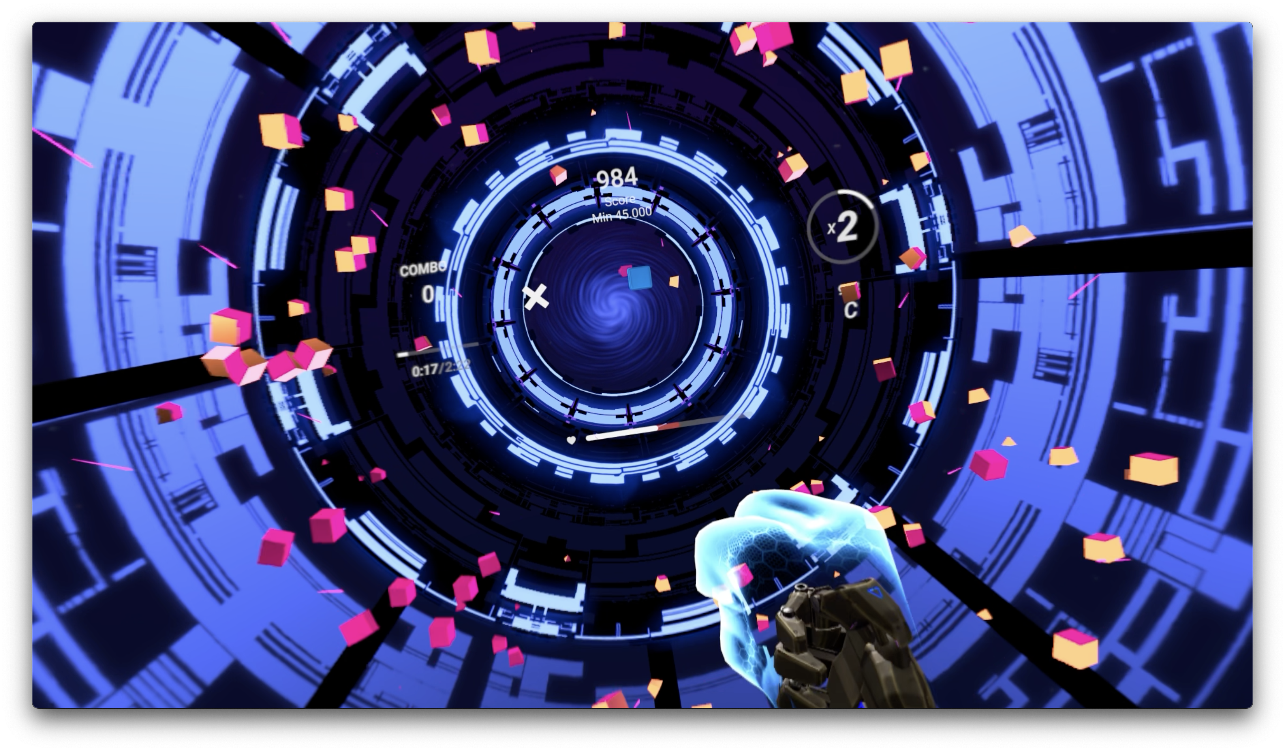 blue tunnel cube challenge