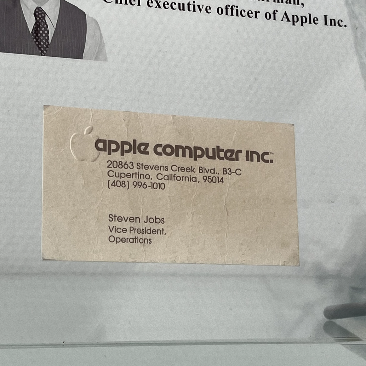 世界で最も高価な名刺: スティーブ・ジョブズのオリジナル名刺が eBay で販売 - Letem svetem Applem