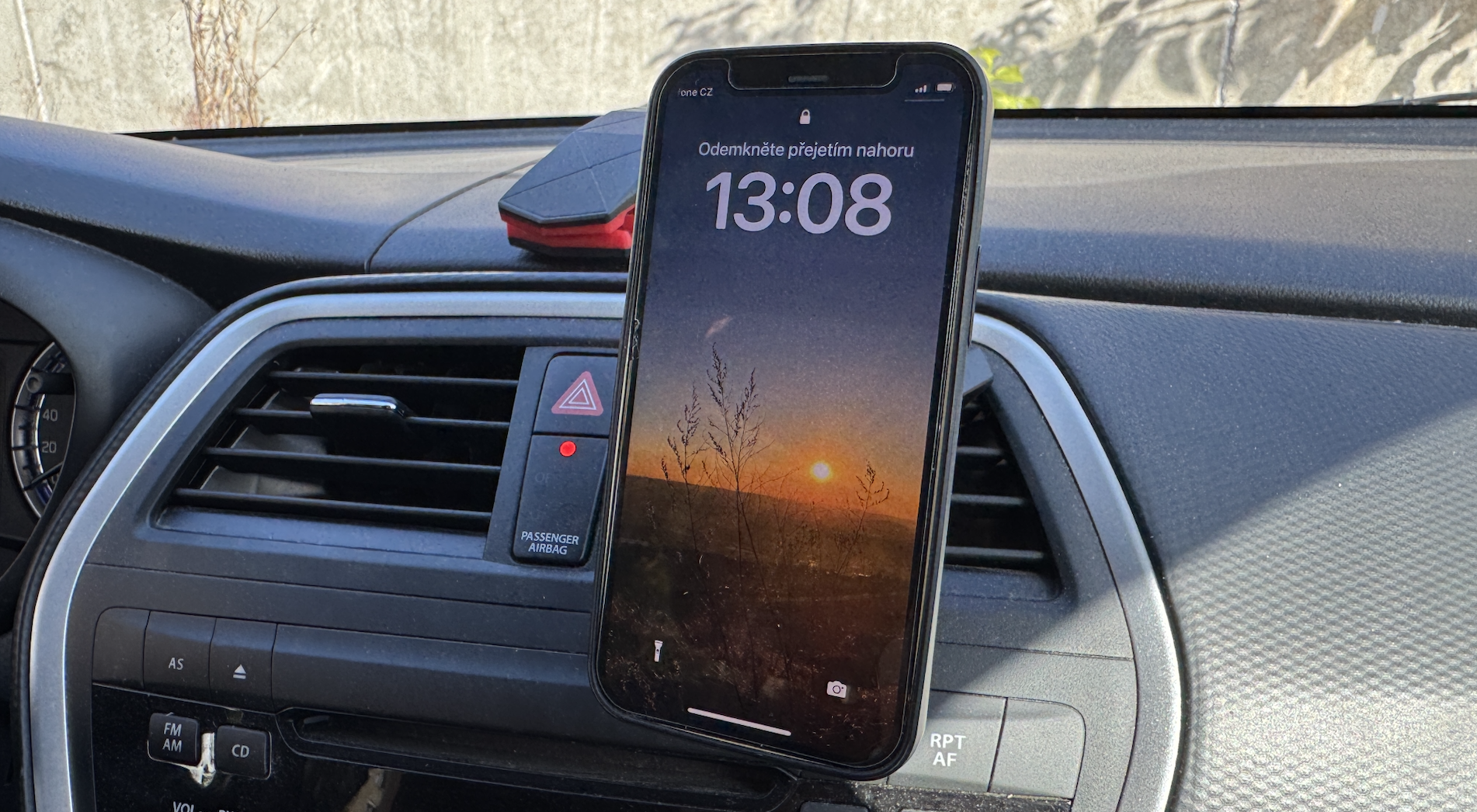 car phone holder display