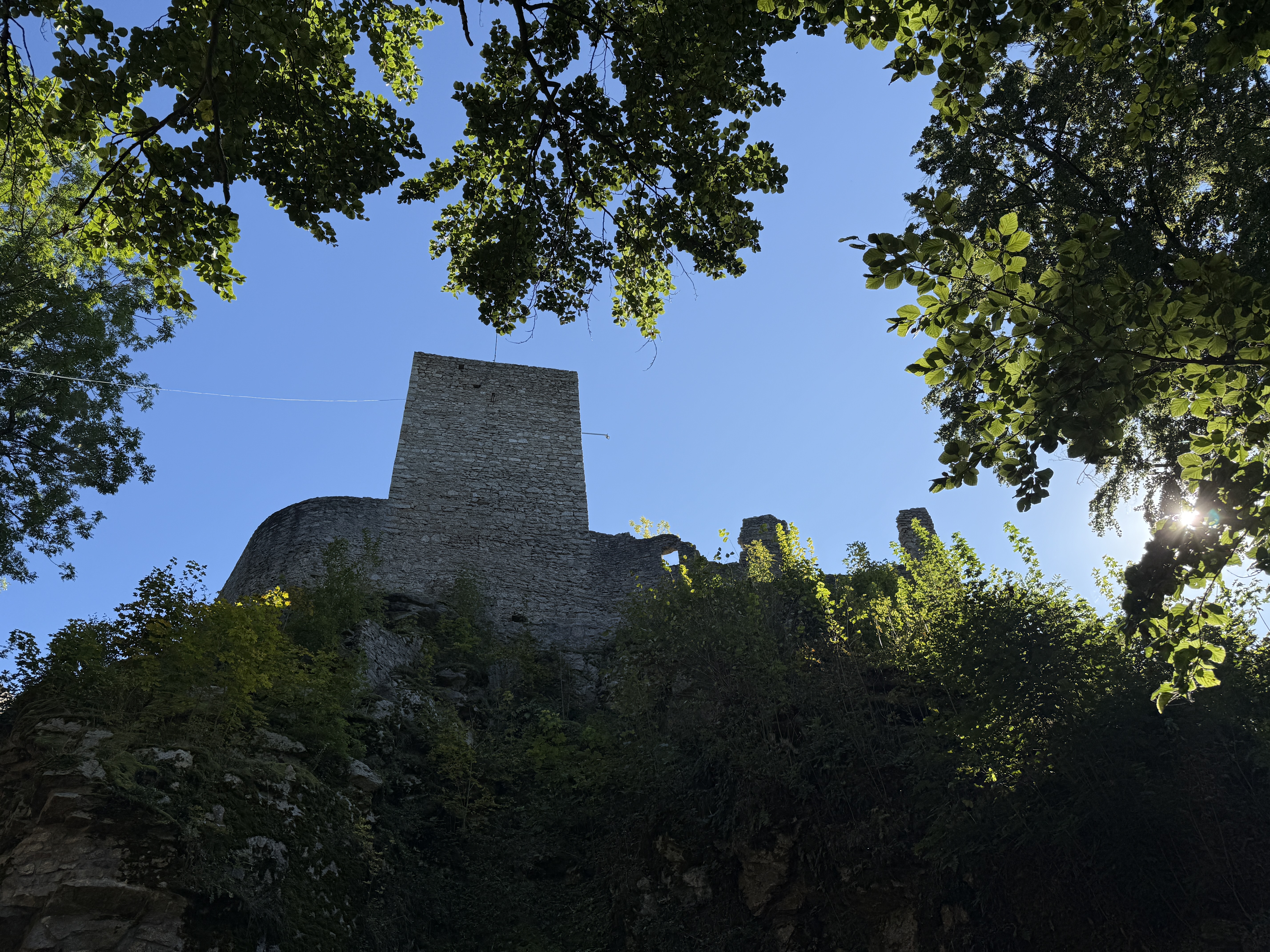 castle tower sky view