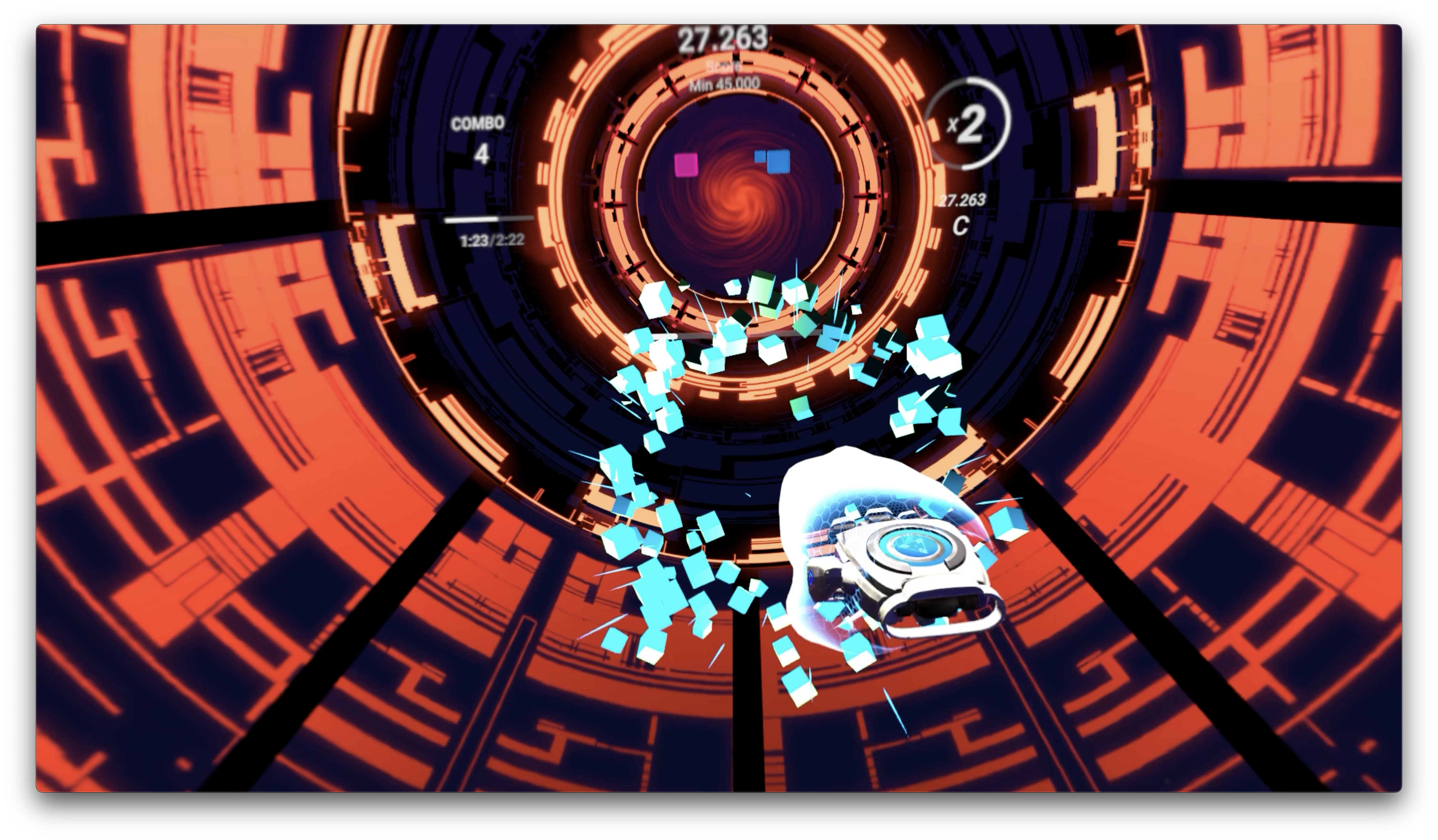 futuristic tunnel gameplay