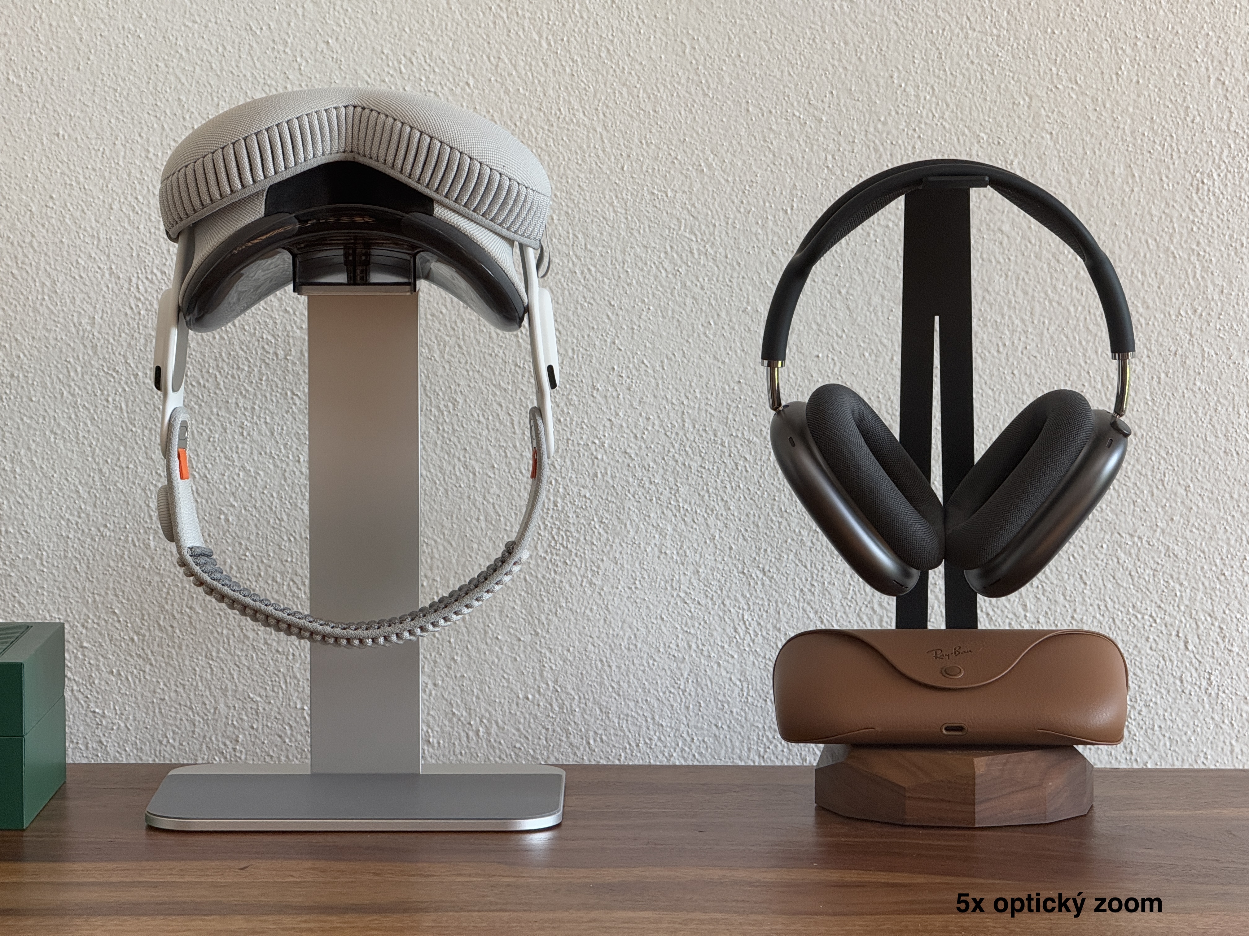 headphones on stands