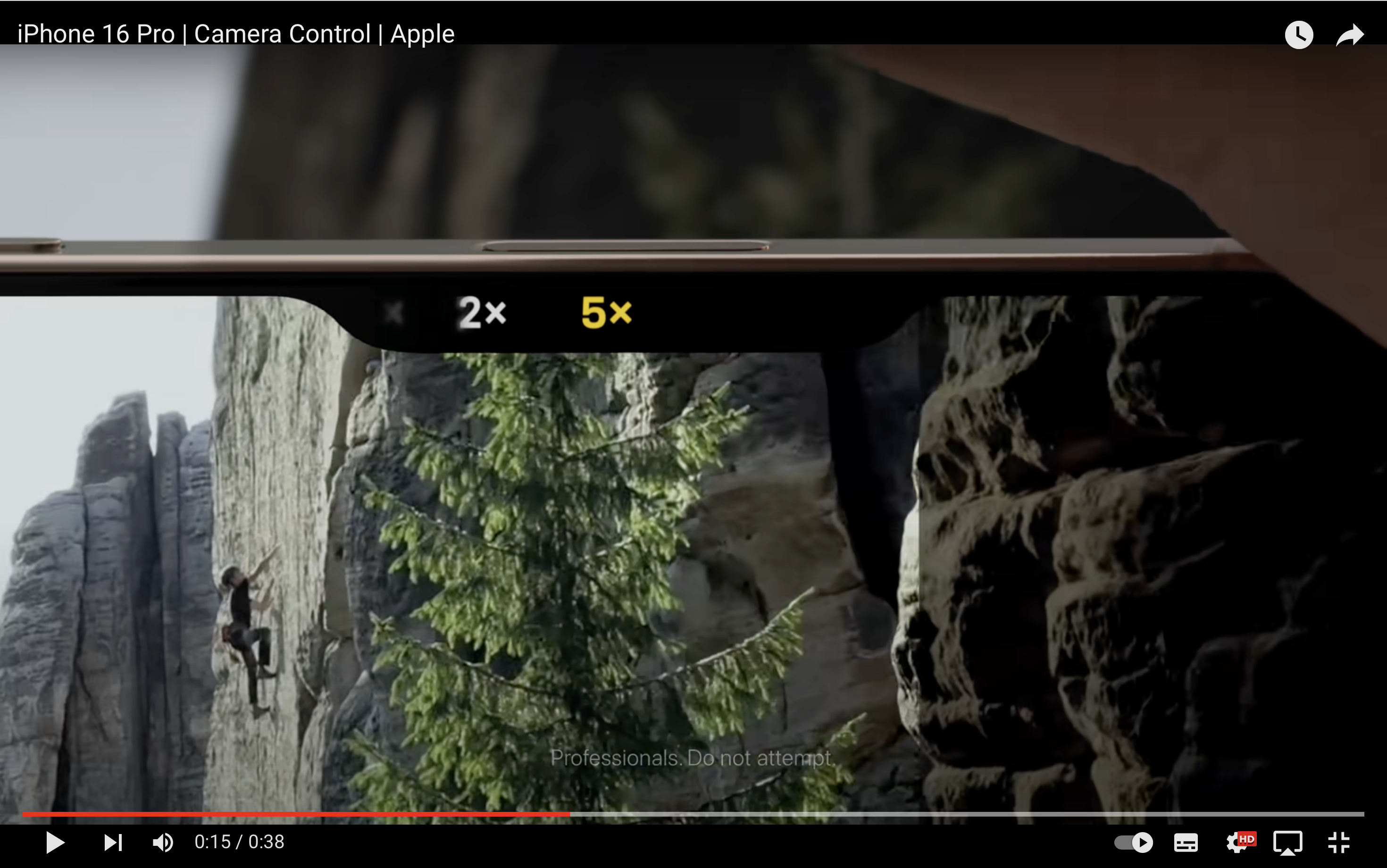 iphone camera control climber
