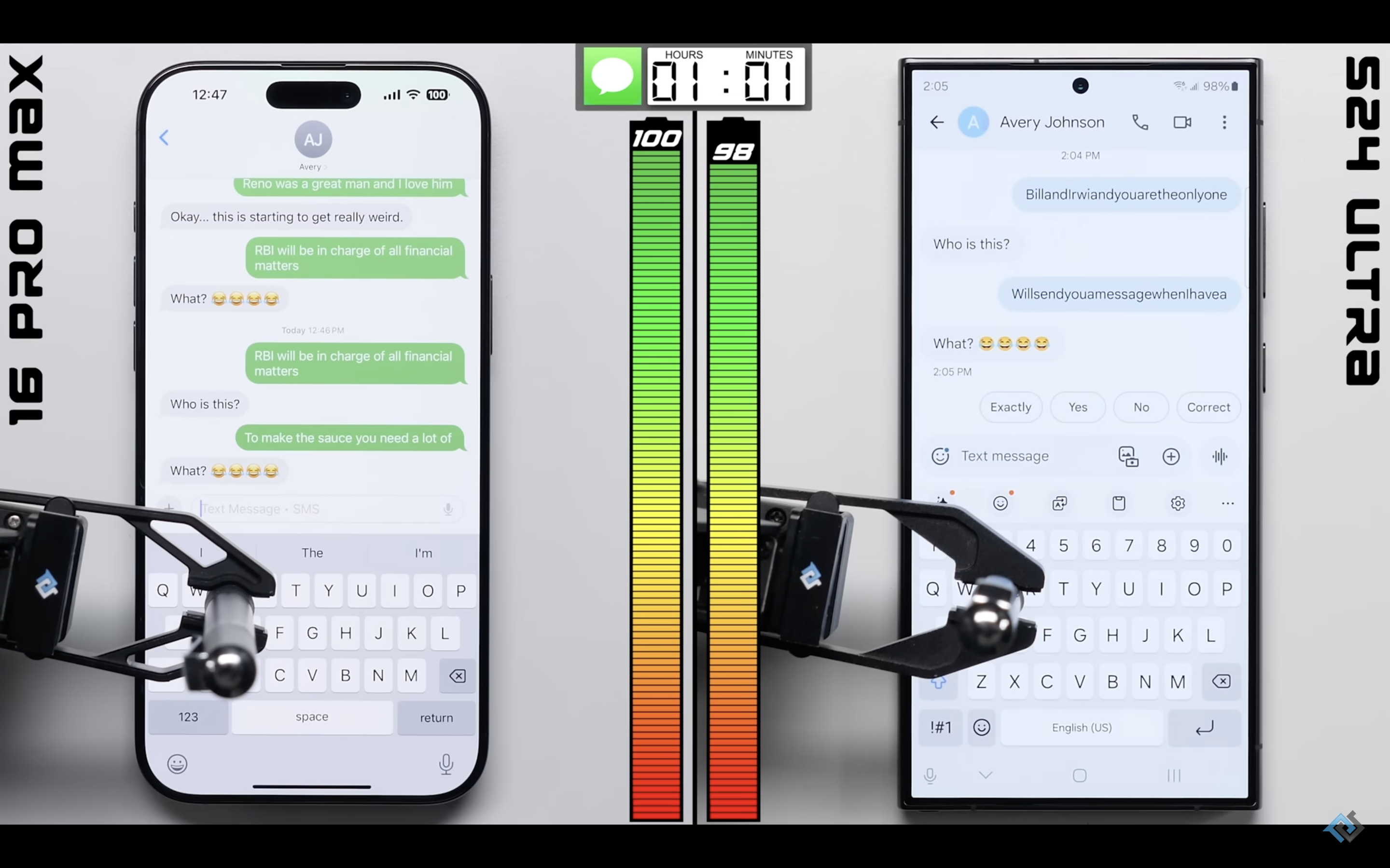 iphone vs samsung battery test