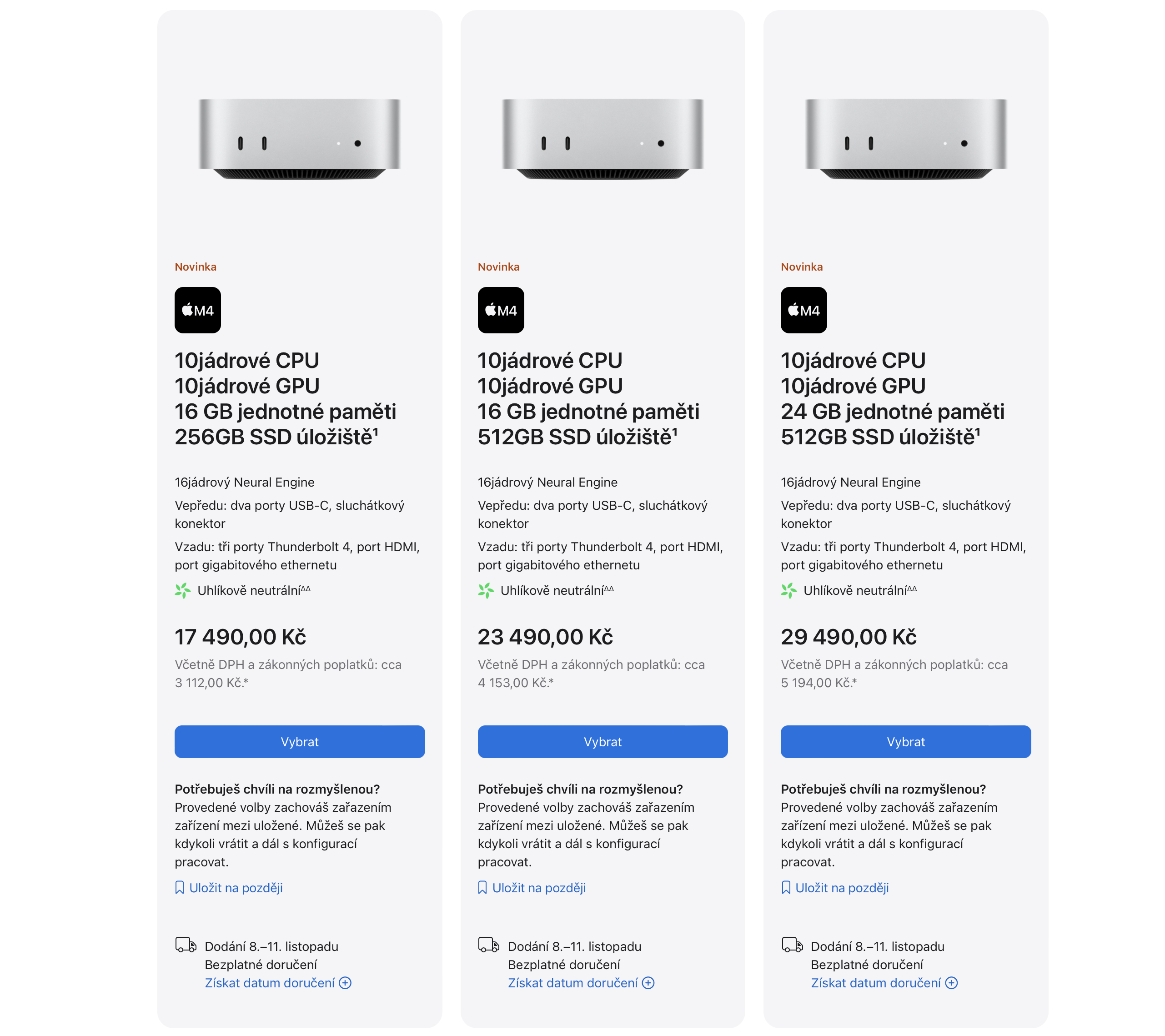 mac mini models comparison