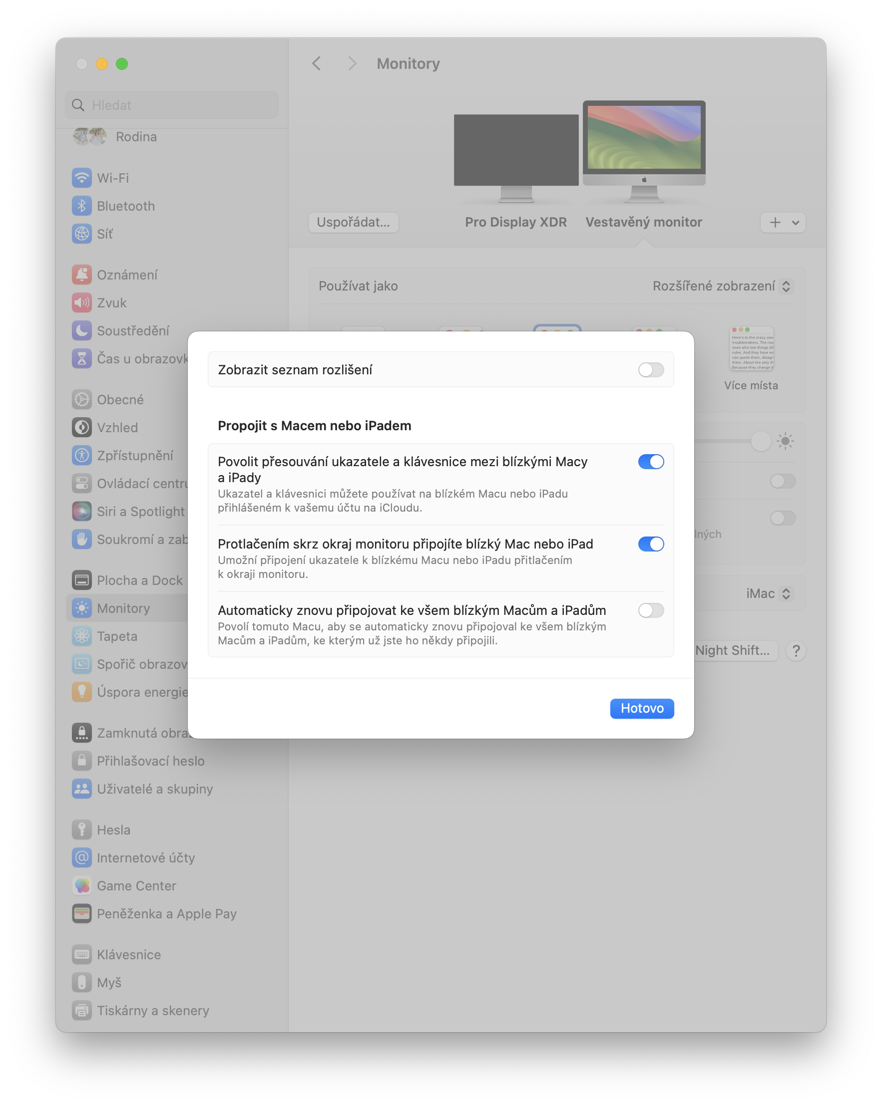 mac settings display