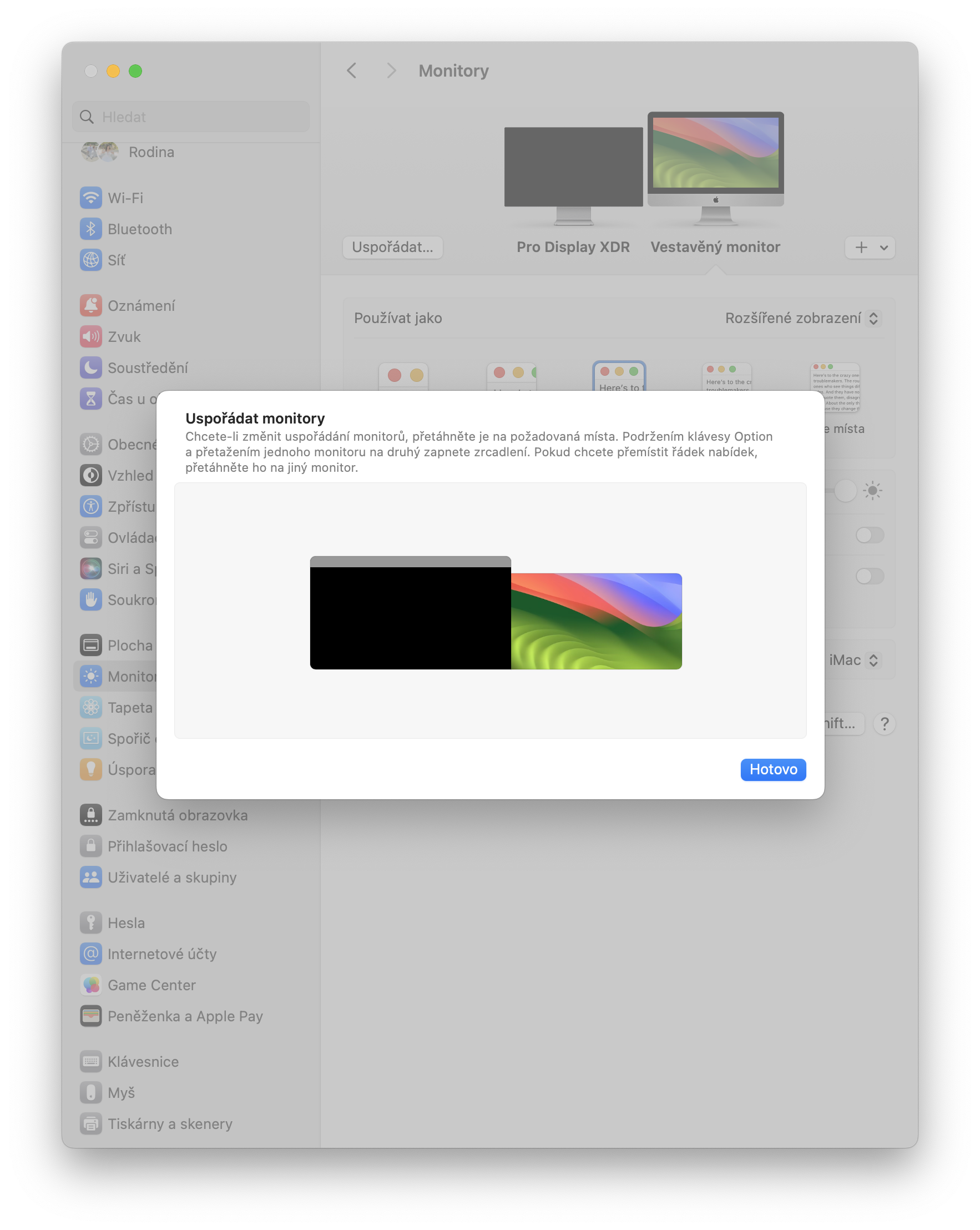 monitor settings display