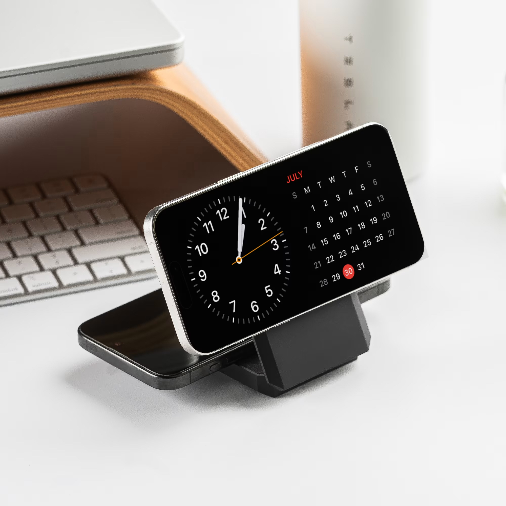 smartphone dock clock calendar