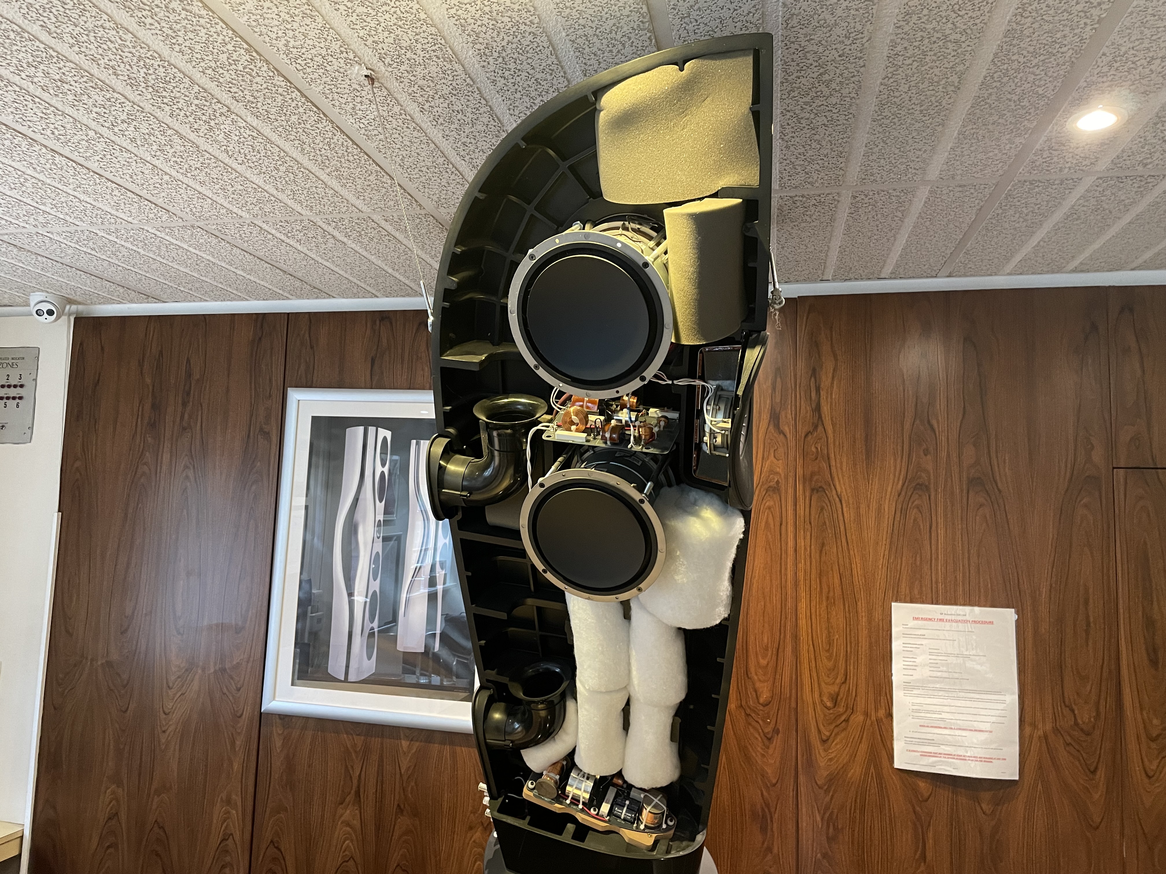 speaker internal components display