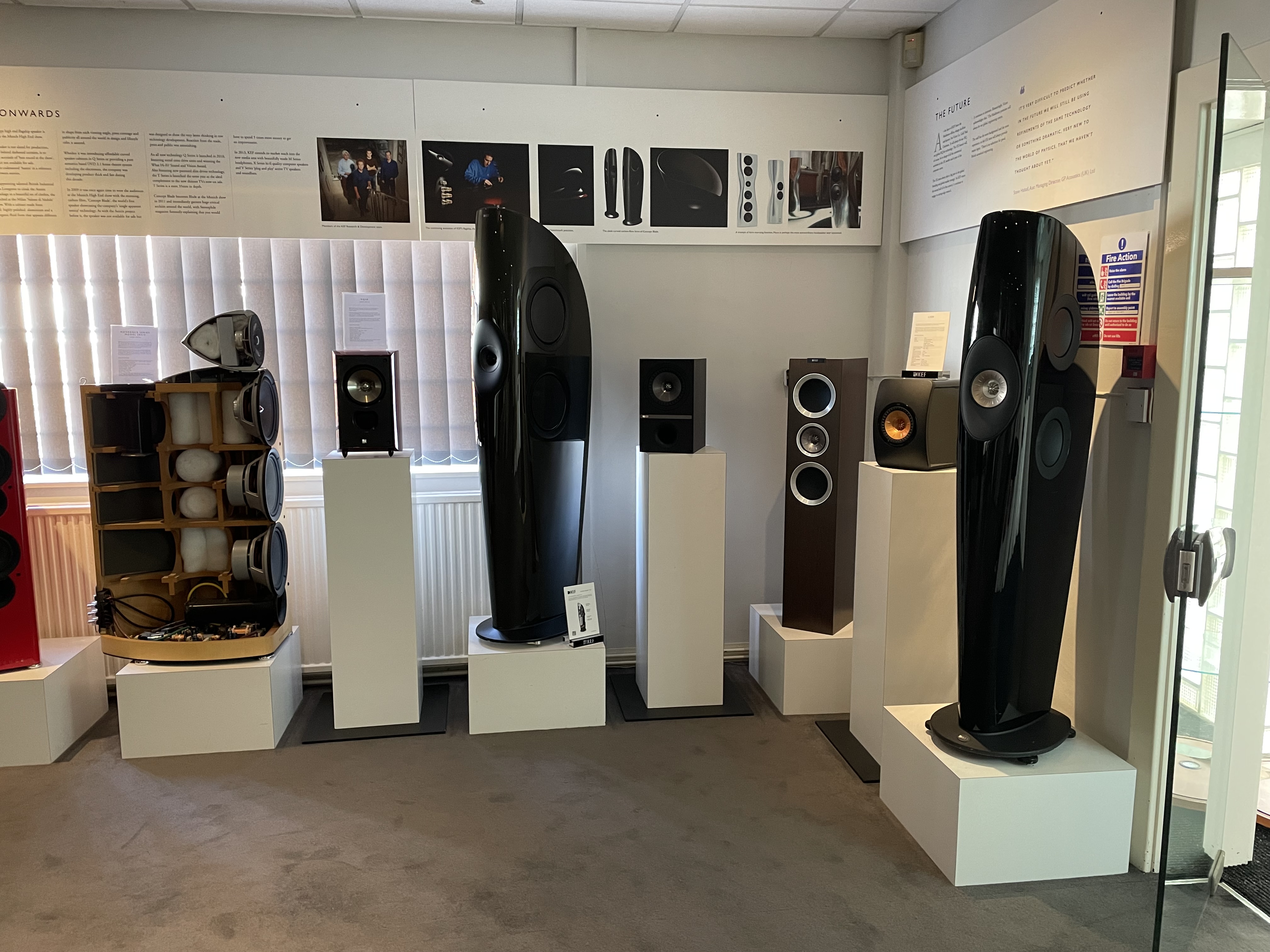 speaker showroom display