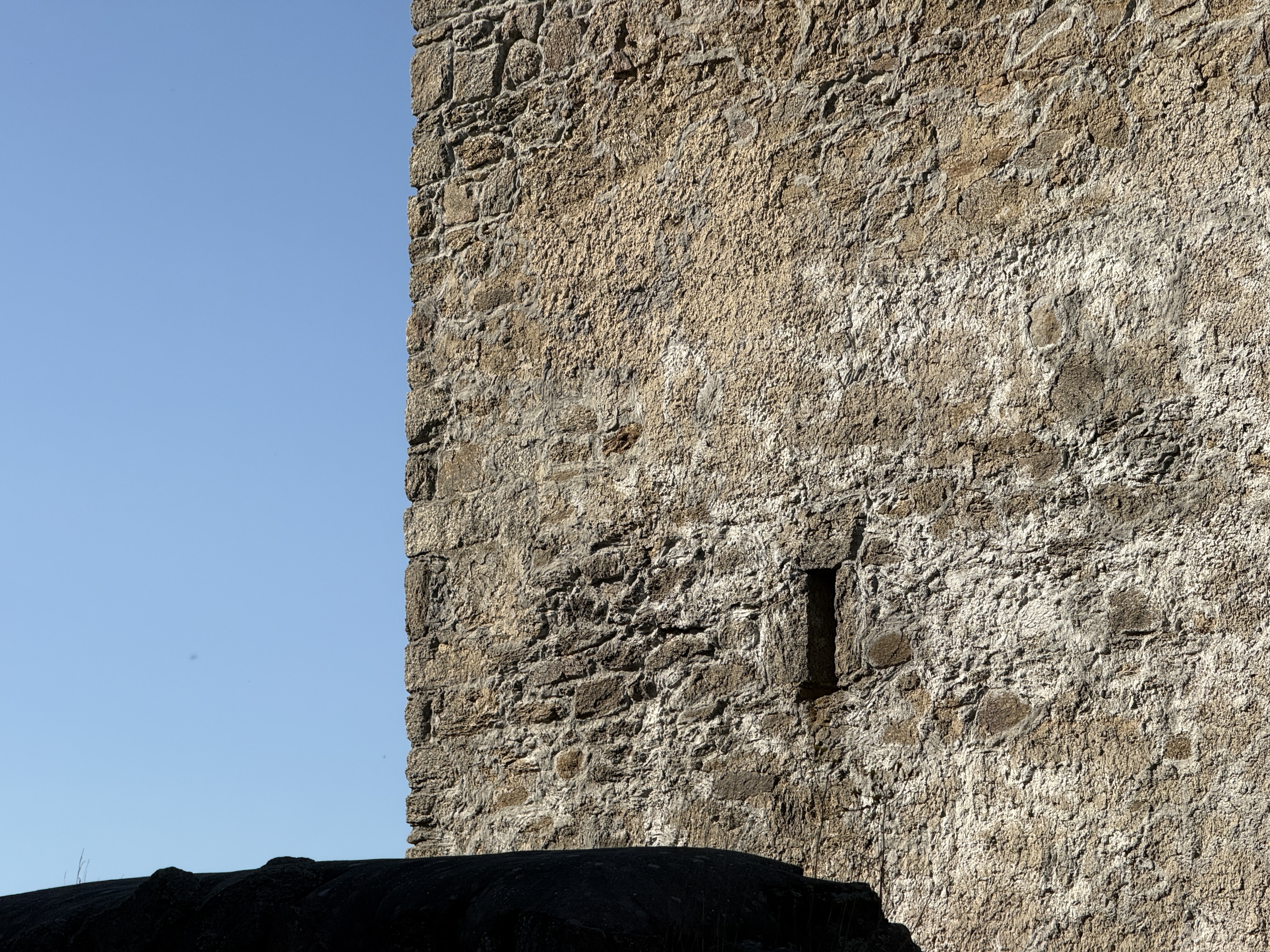 stone wall and tower