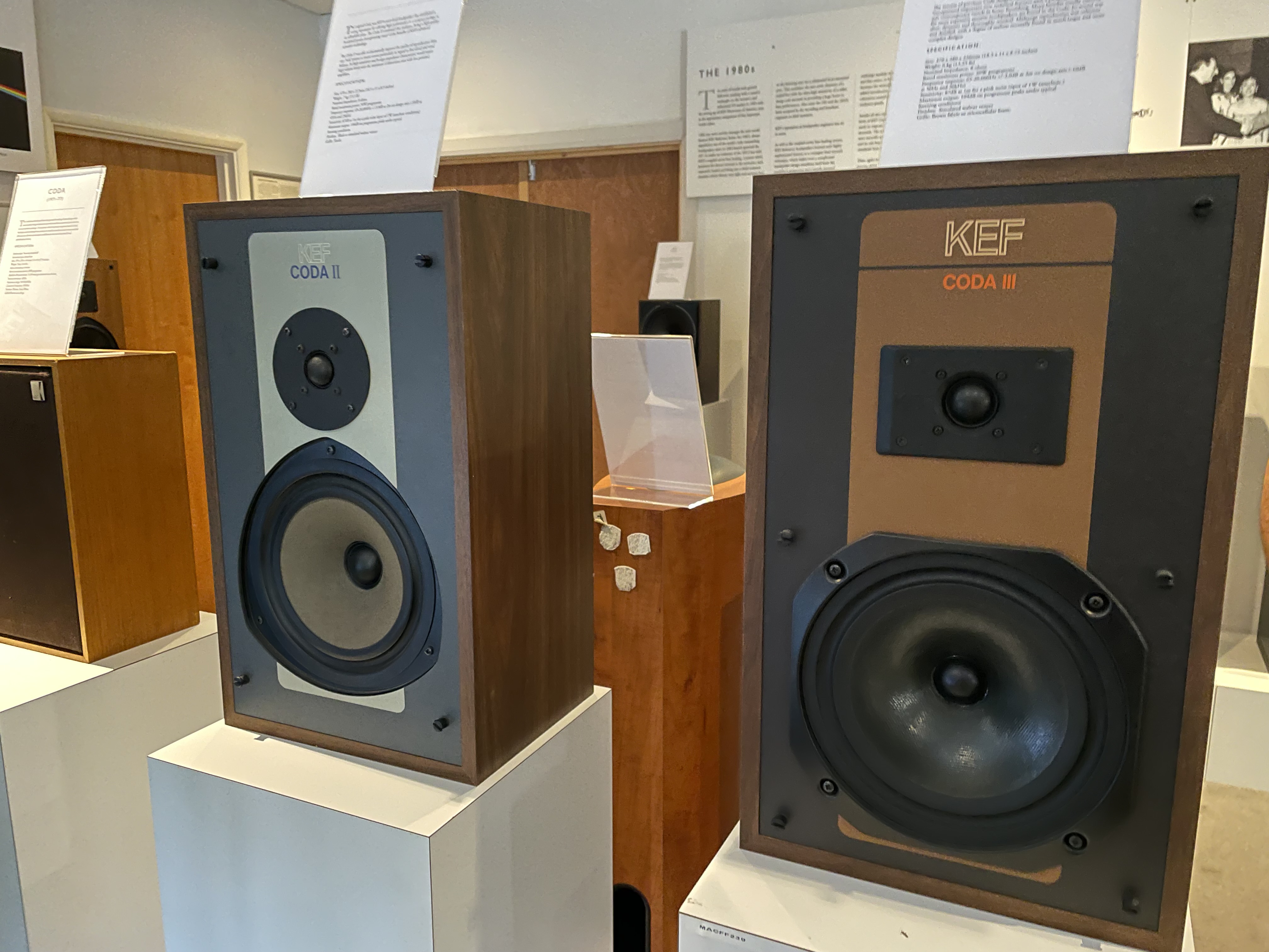 vintage speakers display