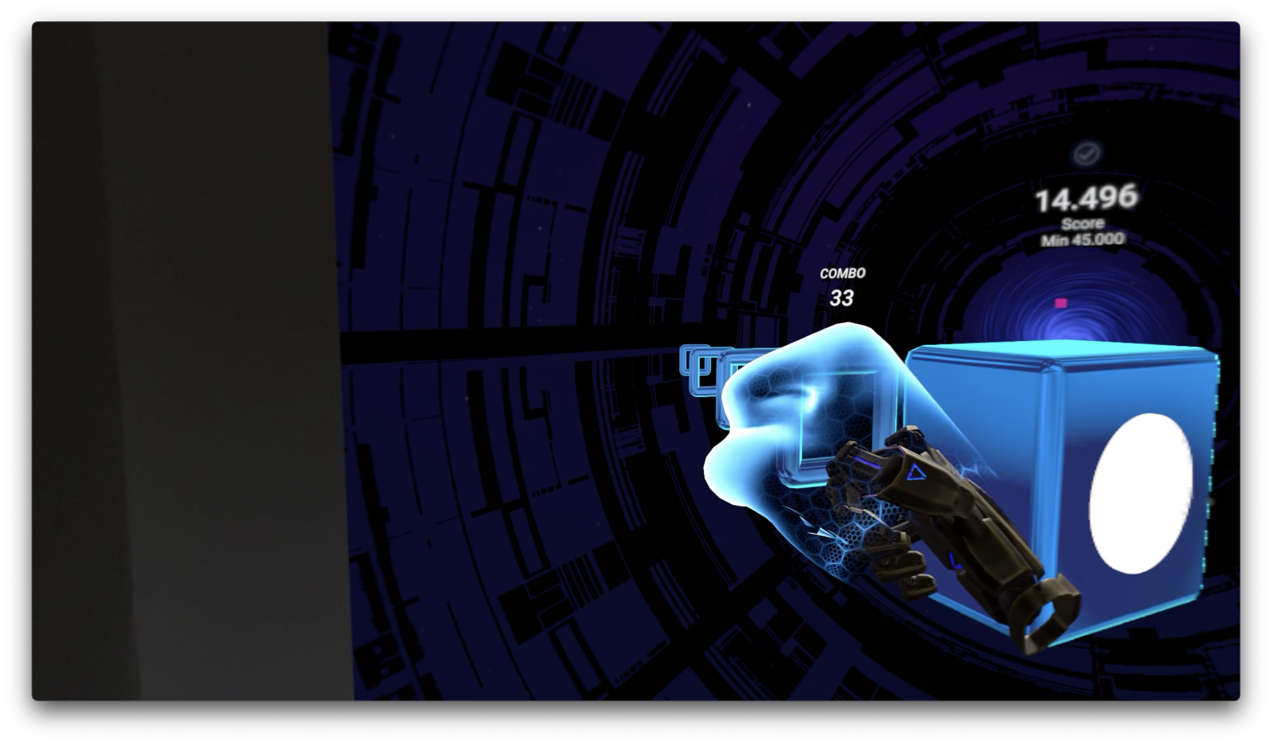 virtual reality cube interaction