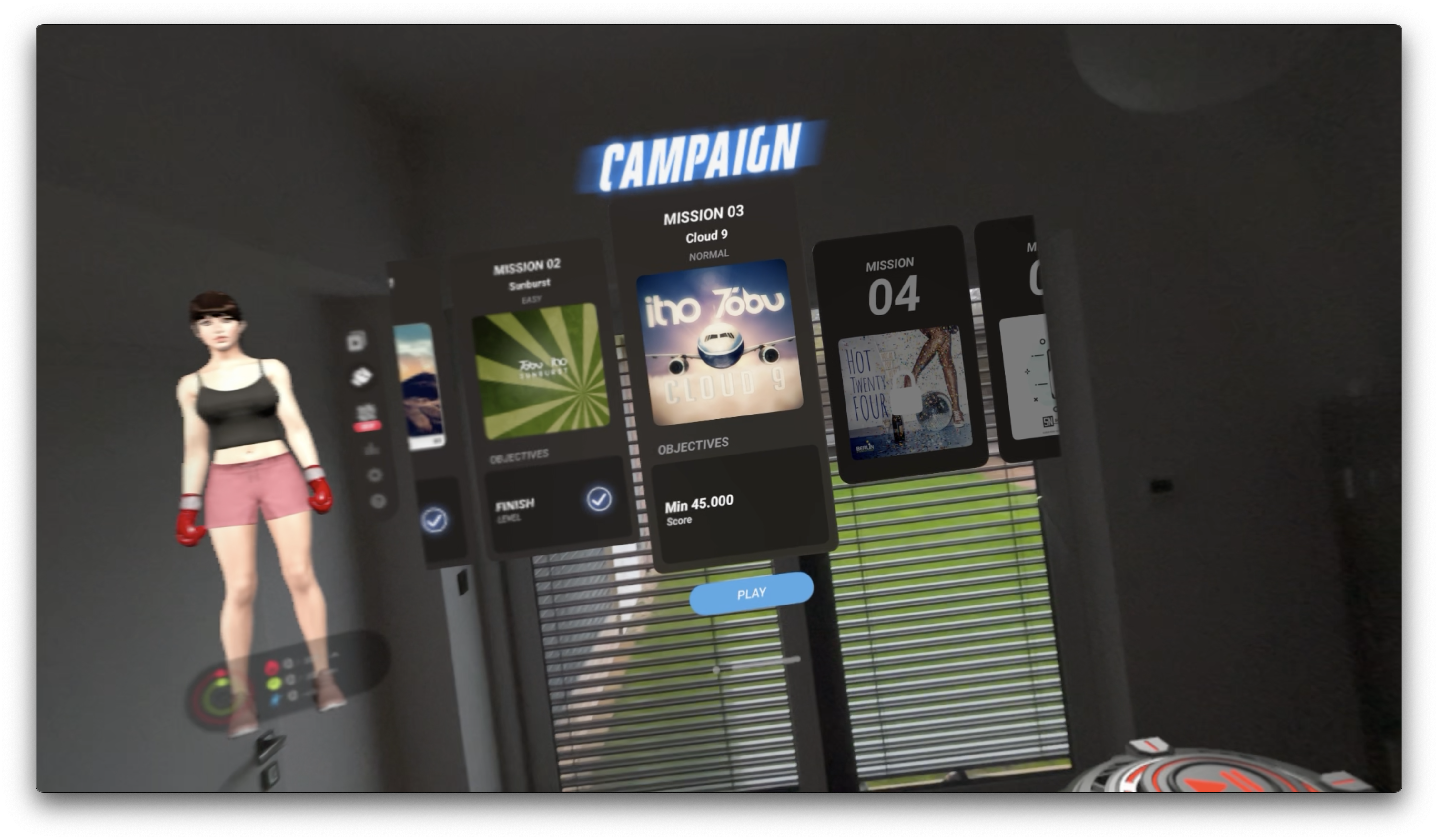 vr game campaign menu