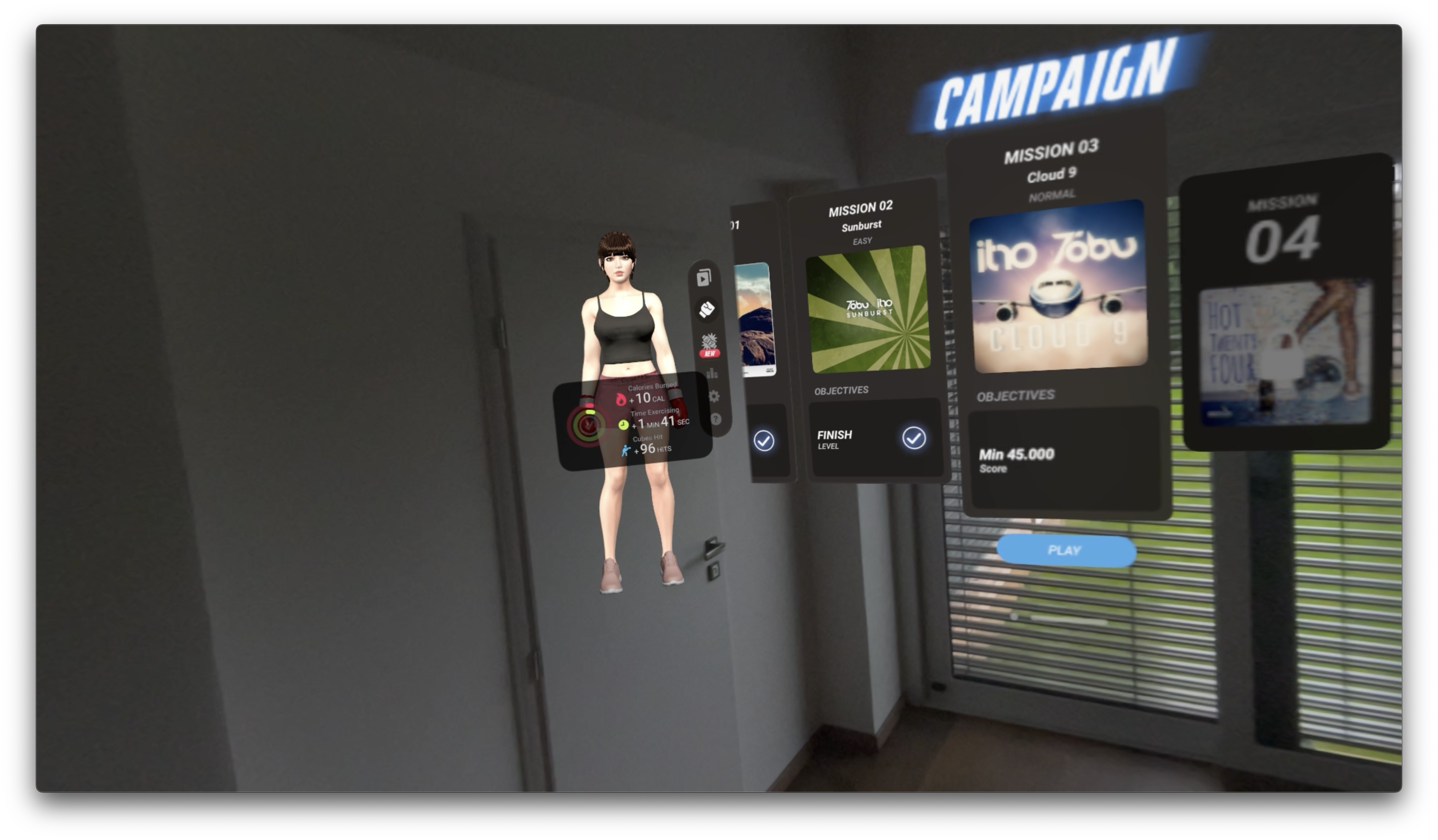 vr game character selection