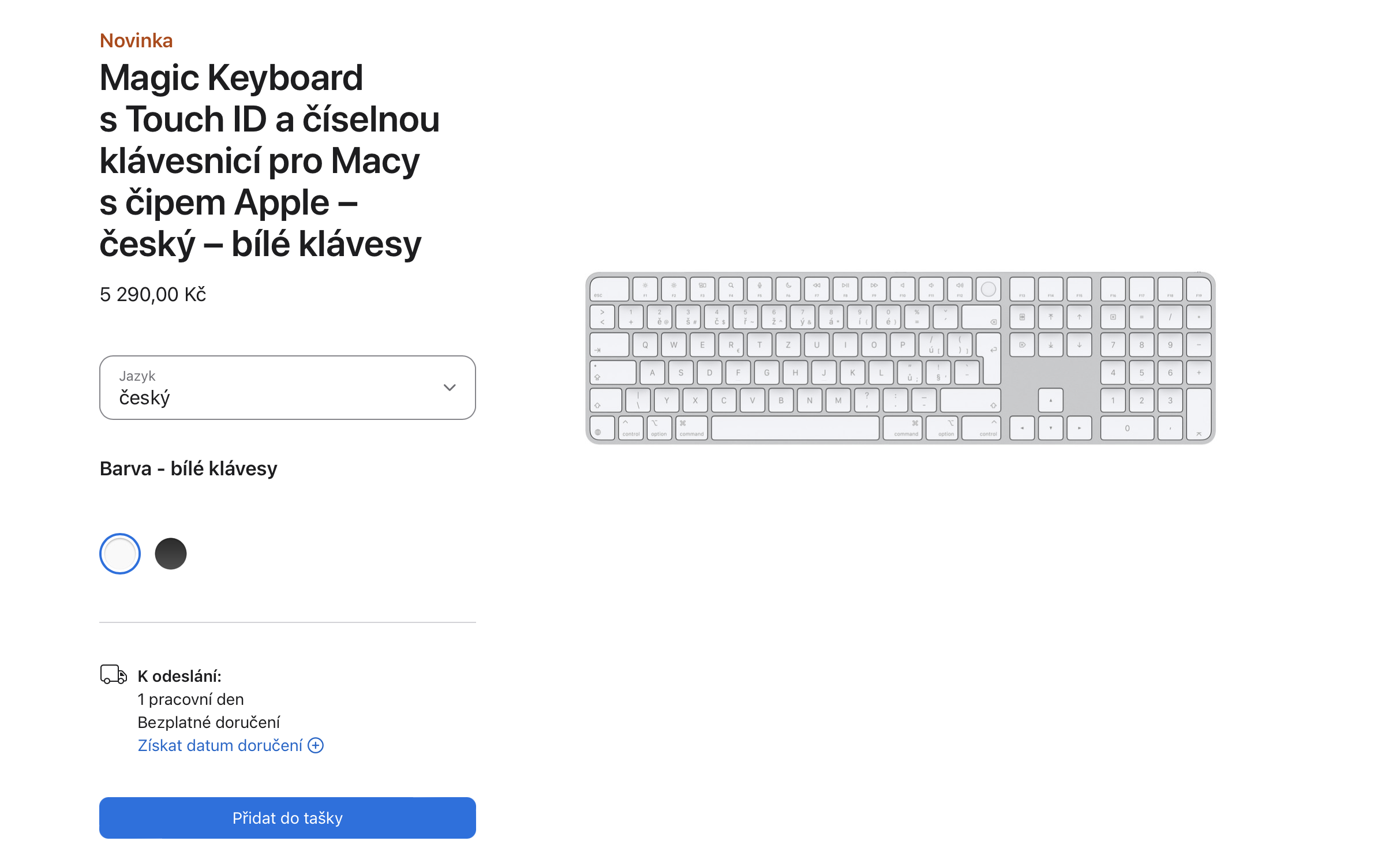 white magic keyboard touch id