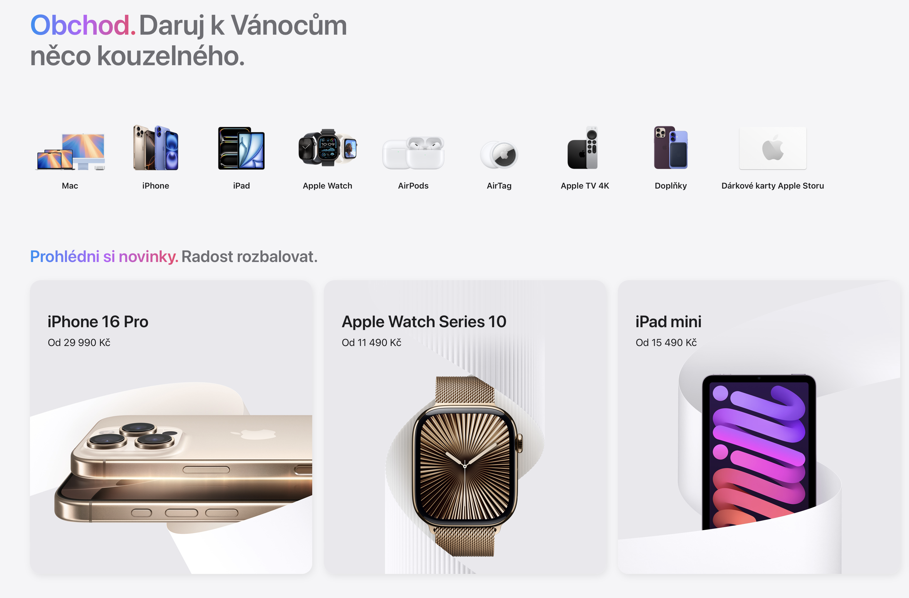 apple product showcase