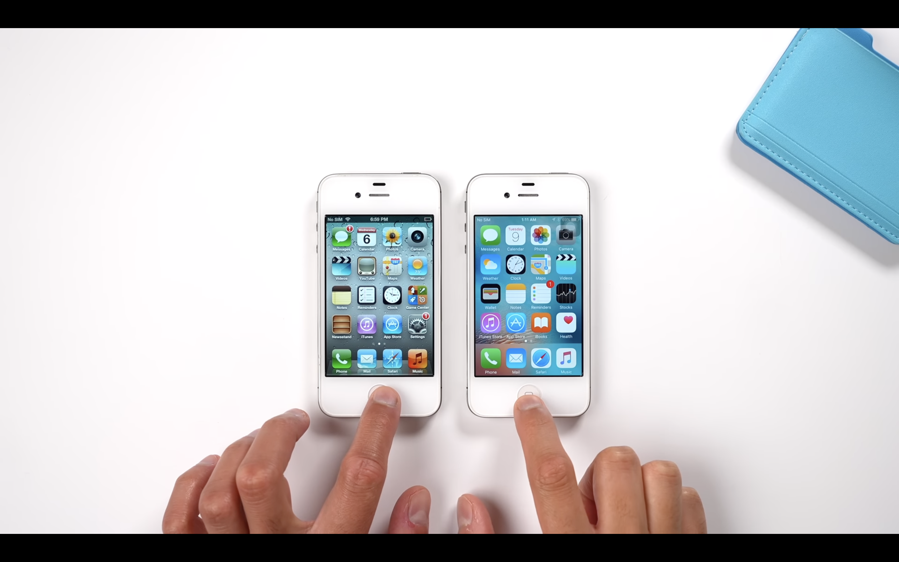 comparing two smartphones