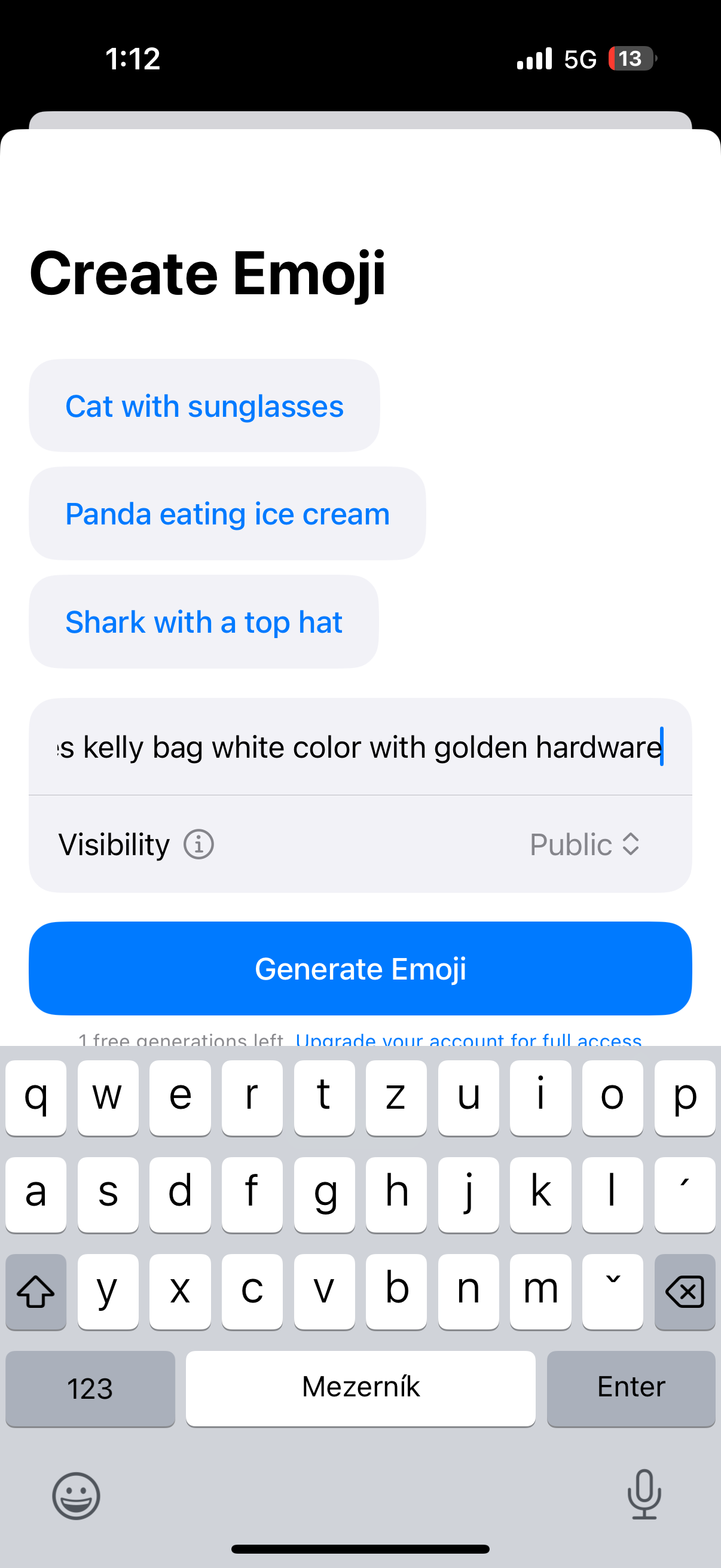 create emoji screen