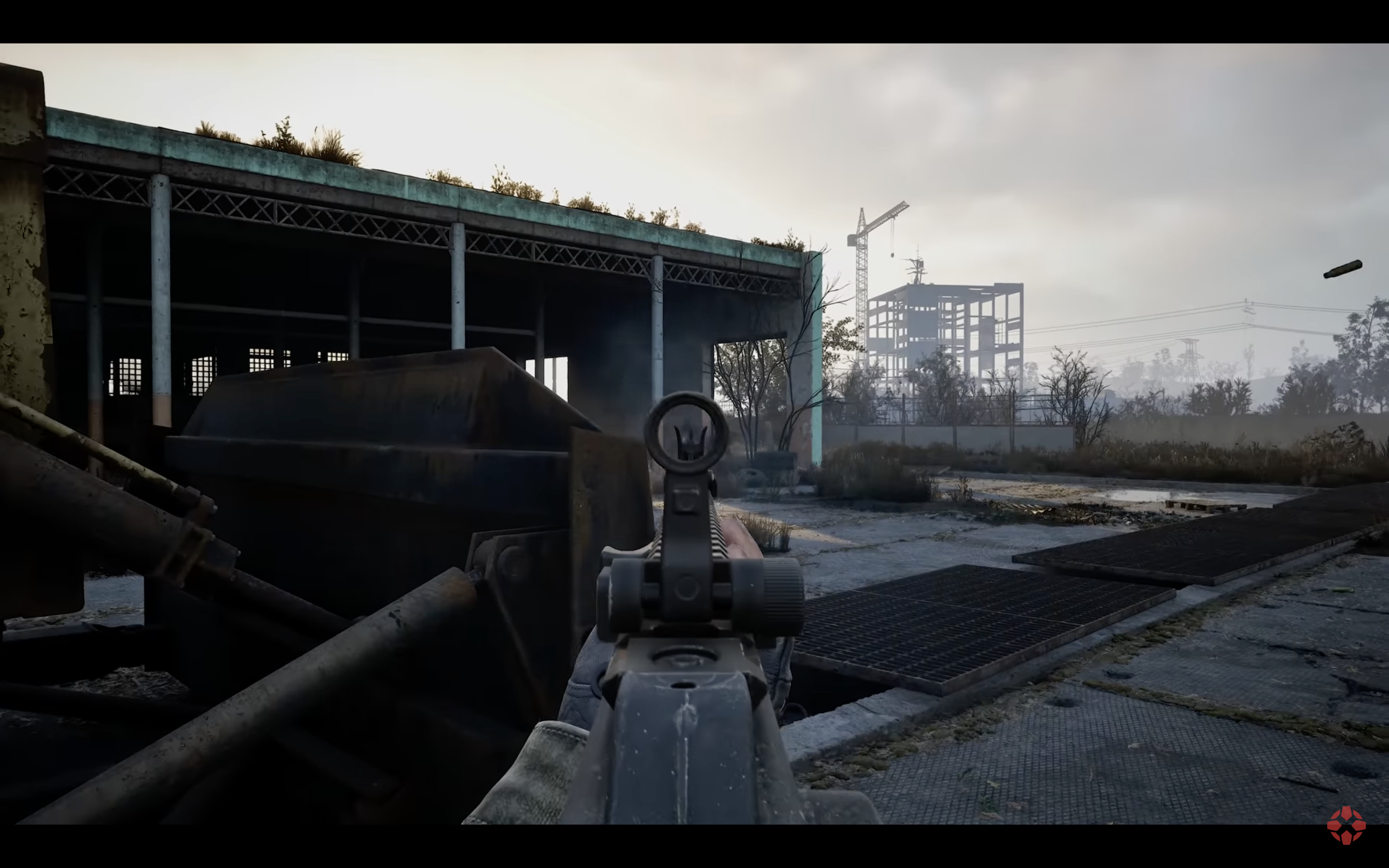 first person shooter game scene