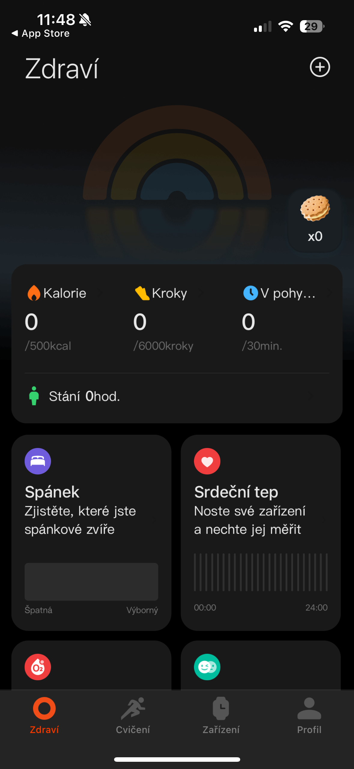 fitness app activity summary
