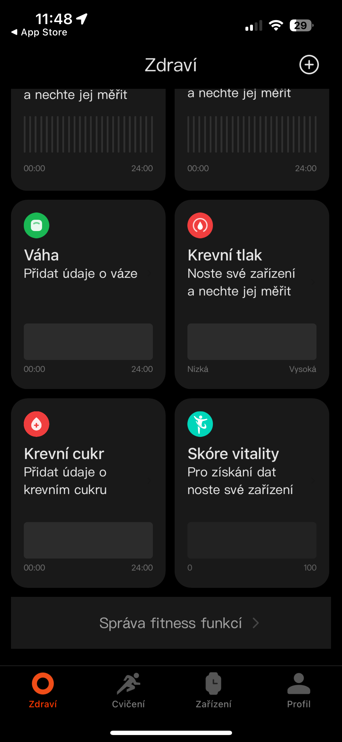 fitness app health metrics