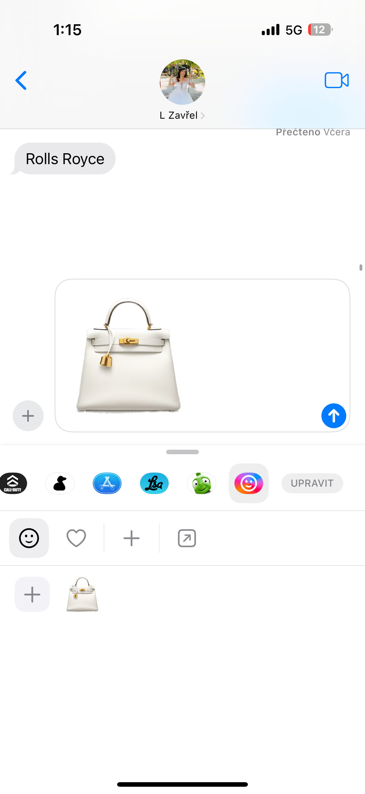 hermes bag text message