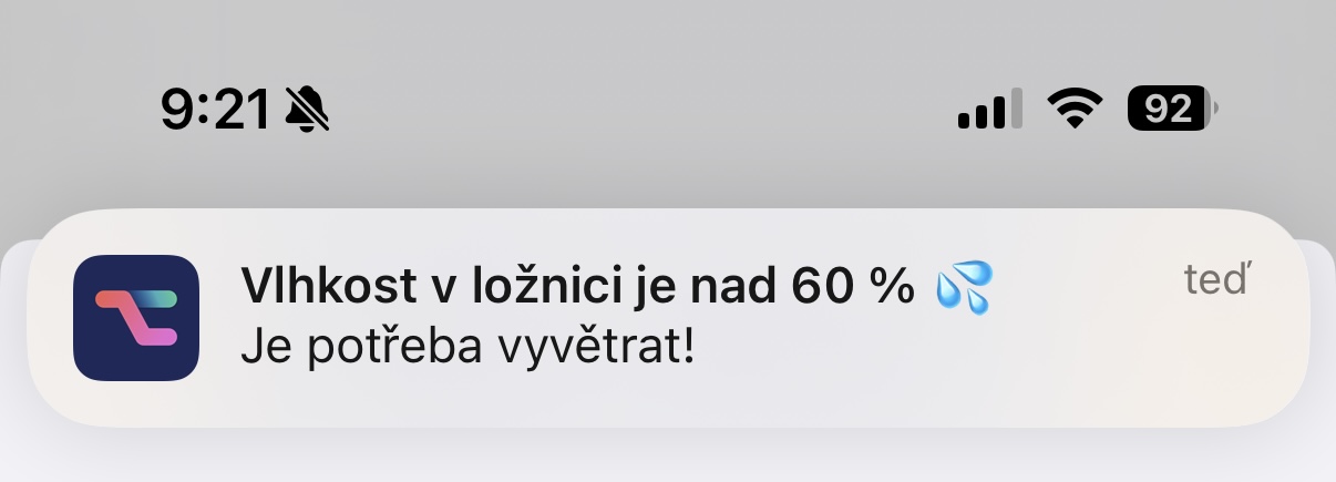 humidity alert notification