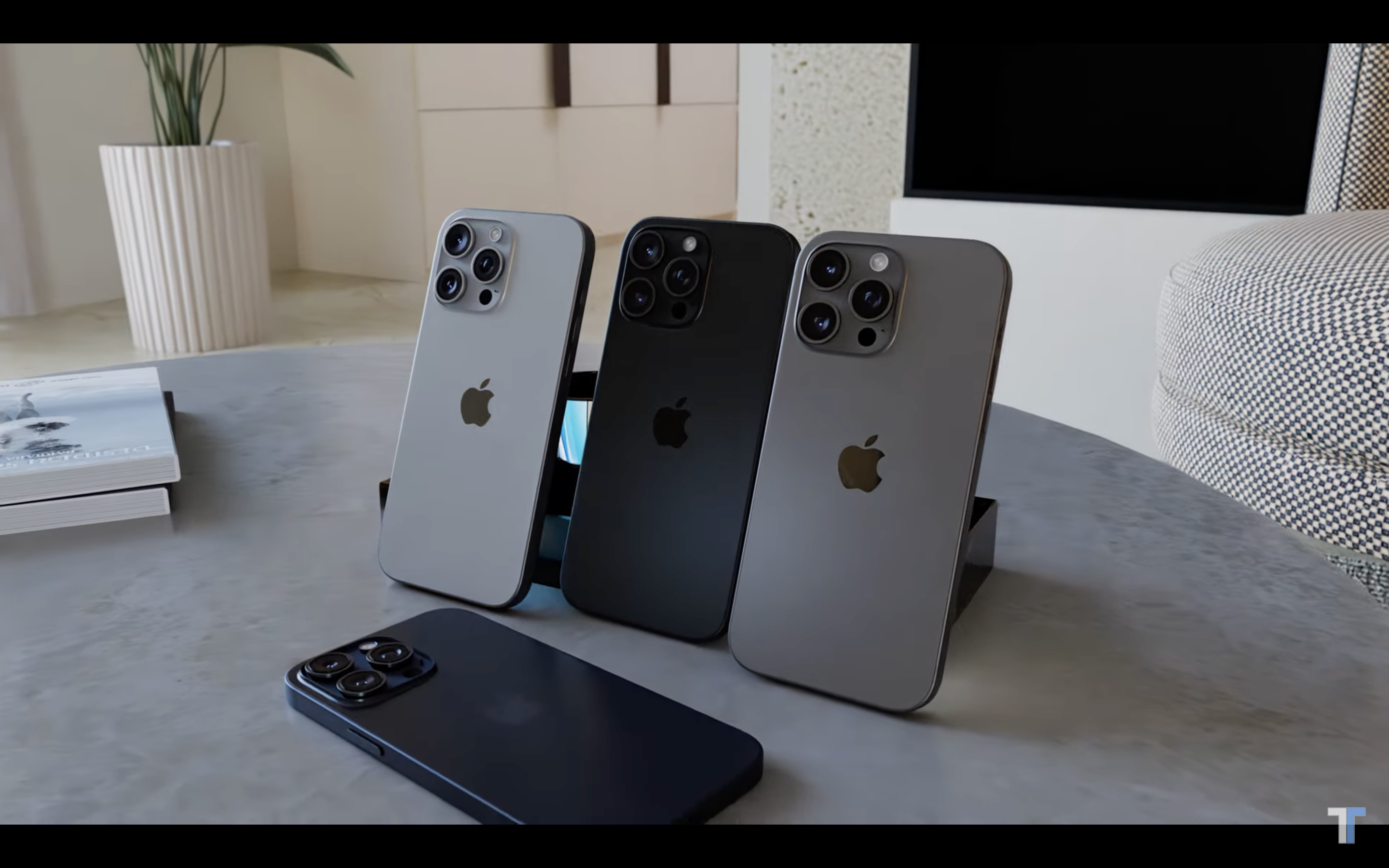iphone models on table