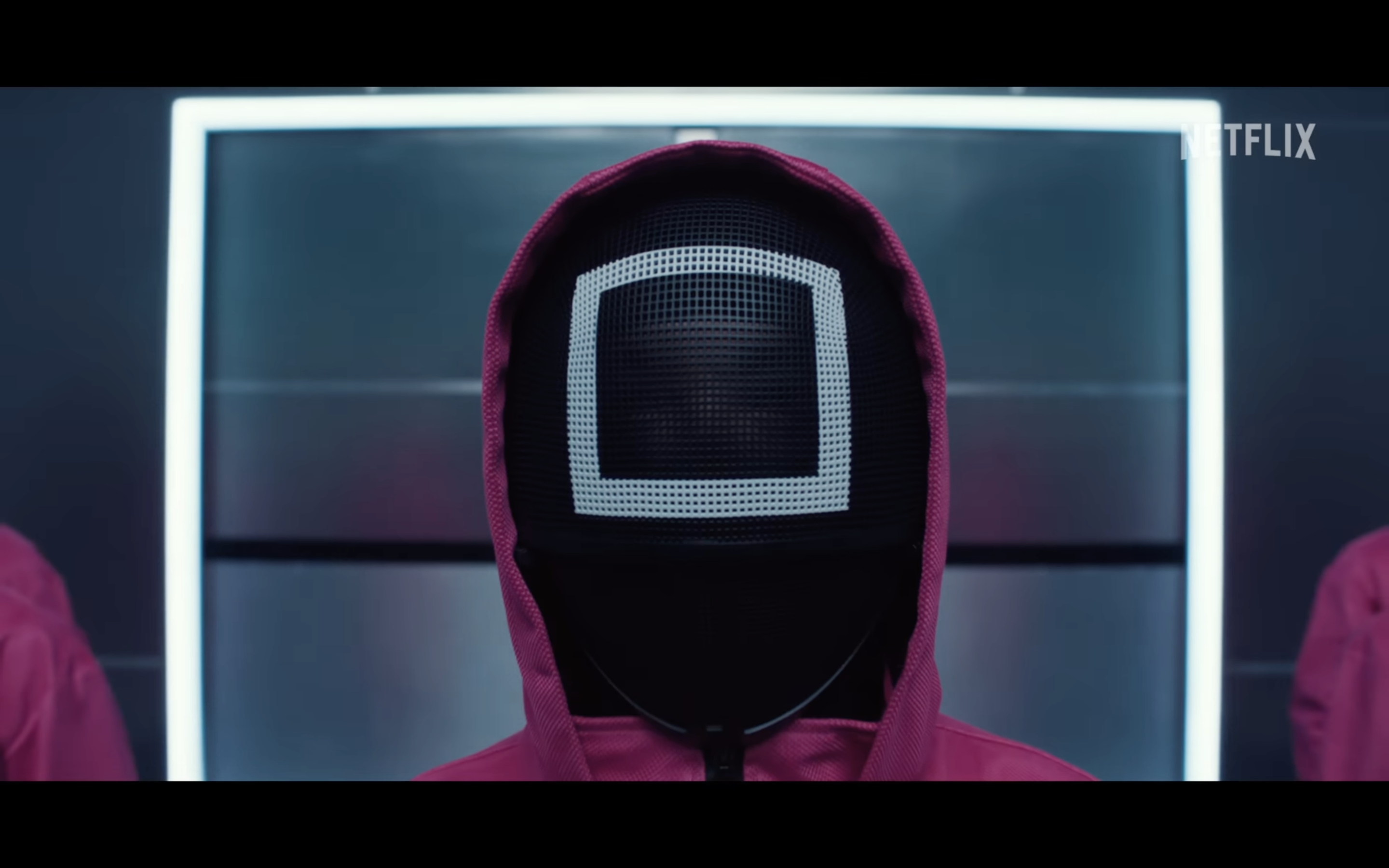 masked character closeup