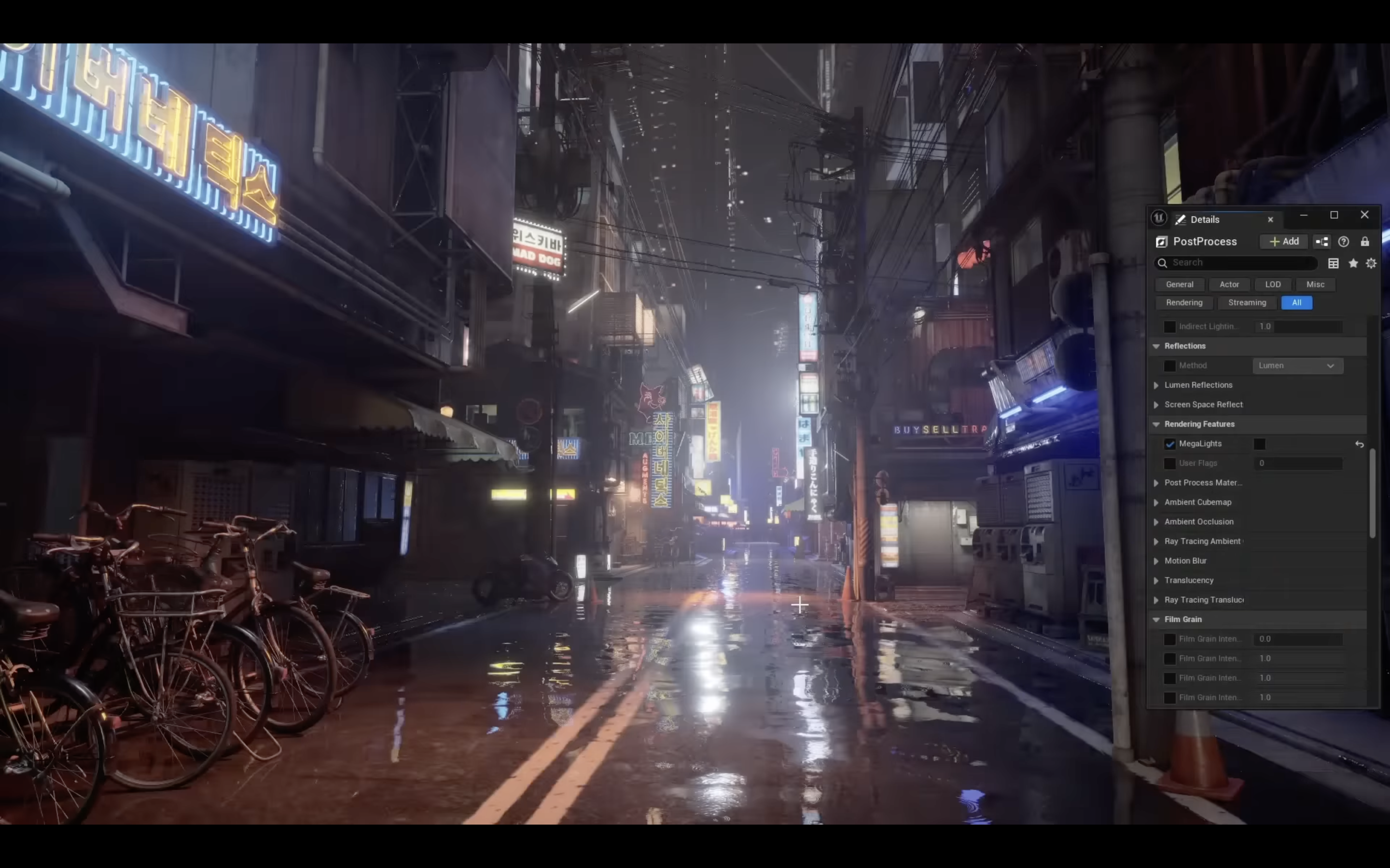 night city street scene