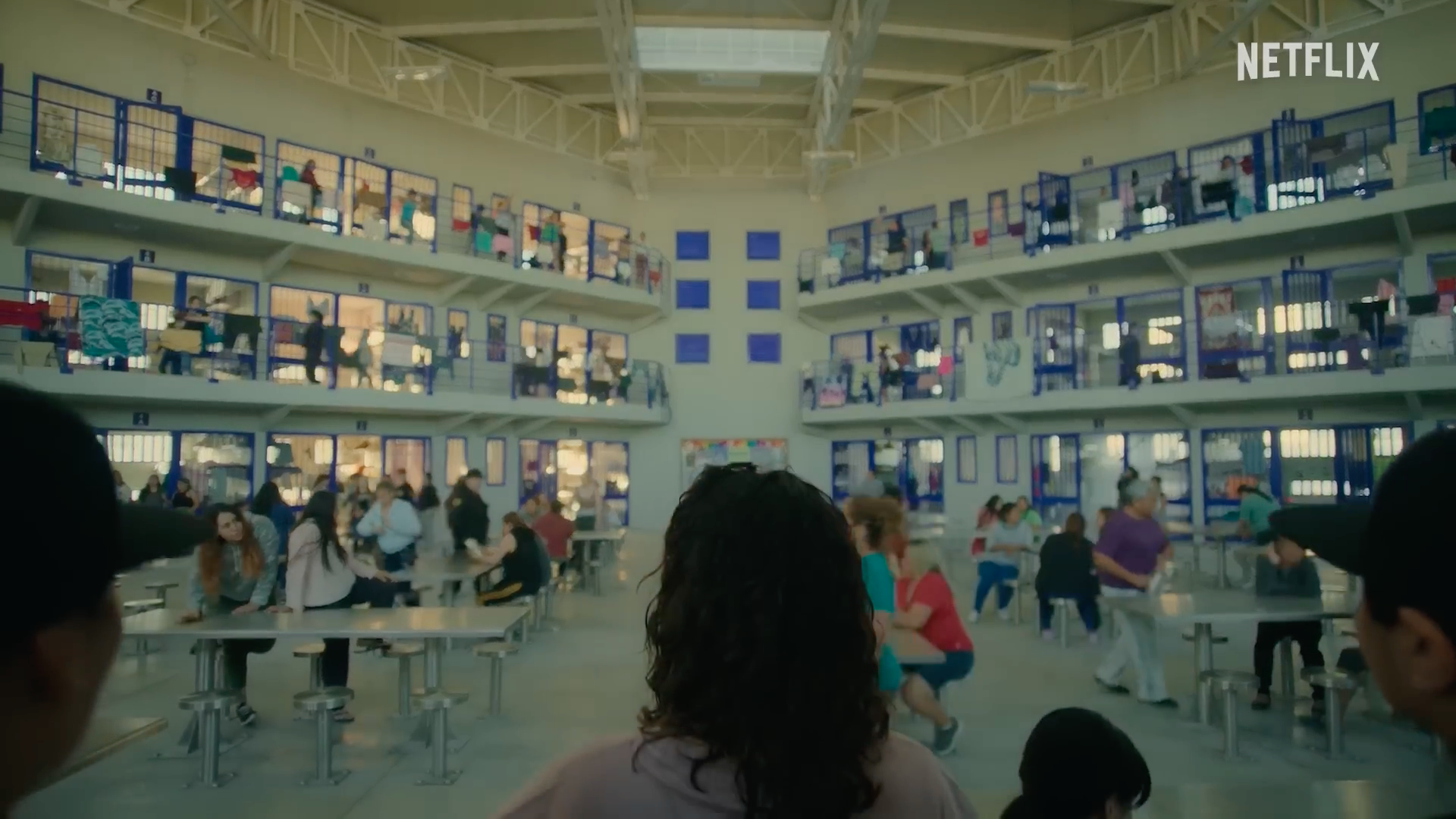 prison cafeteria scene