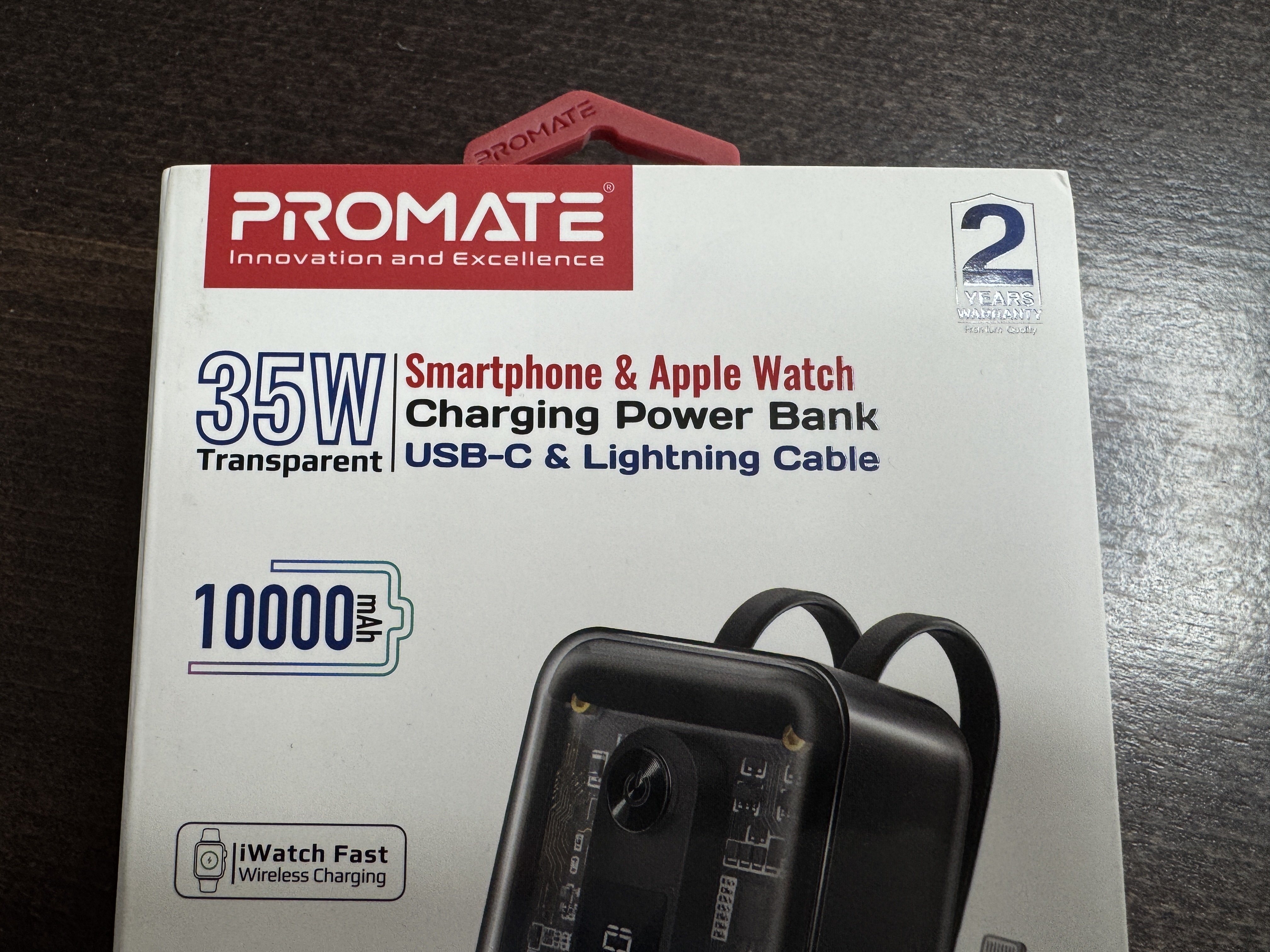 promate power bank box top