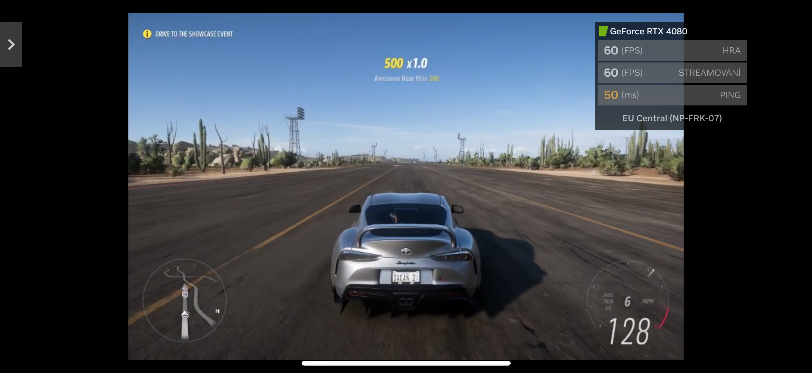 racing game silver car