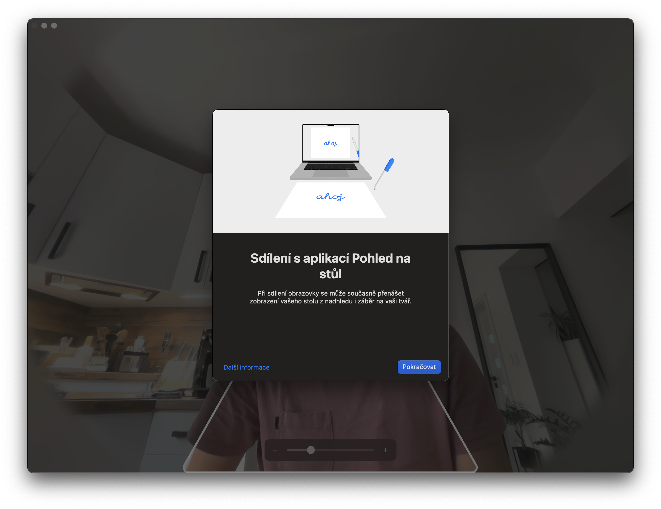 screen sharing prompt