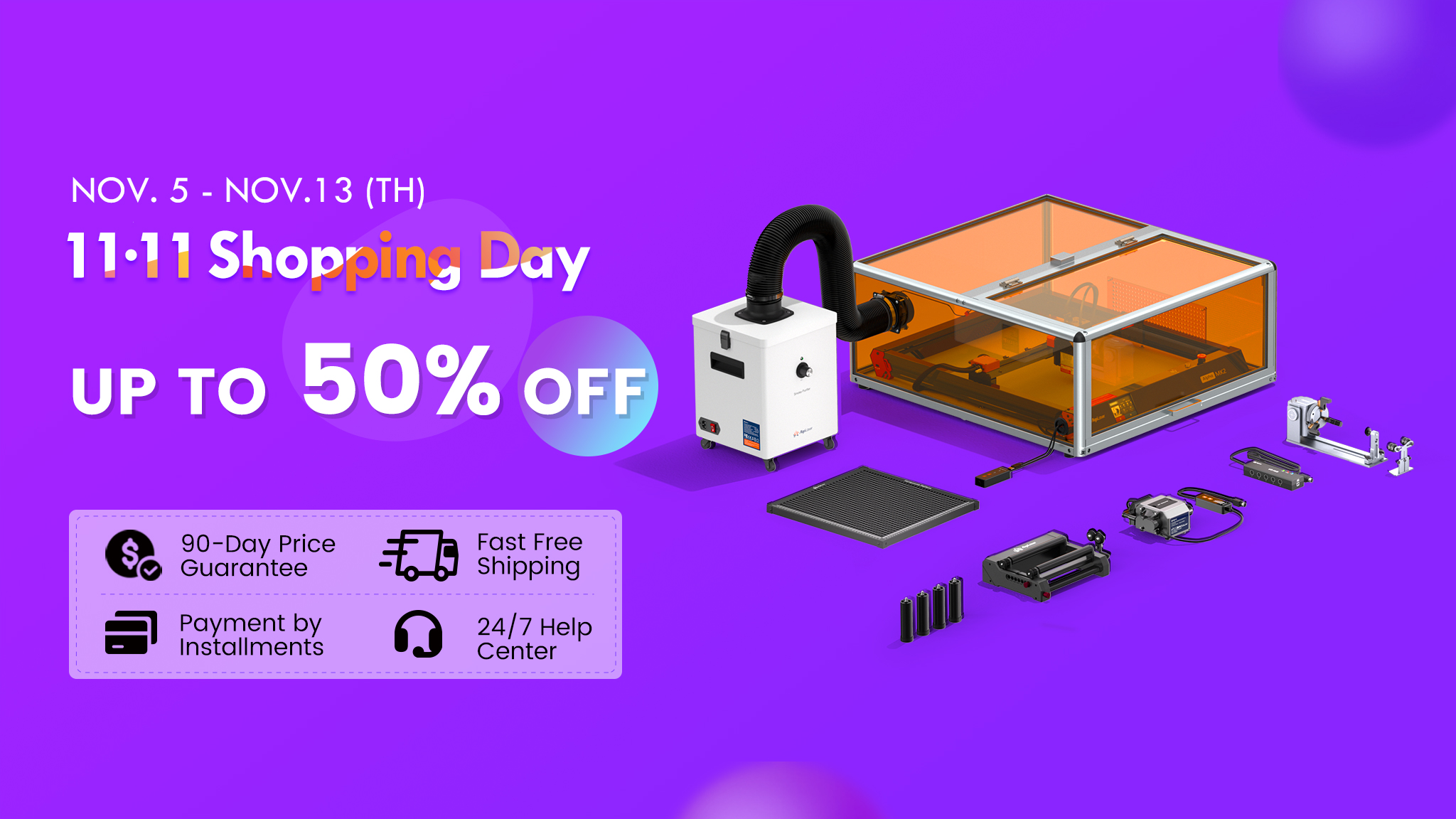 shopping day sale banner