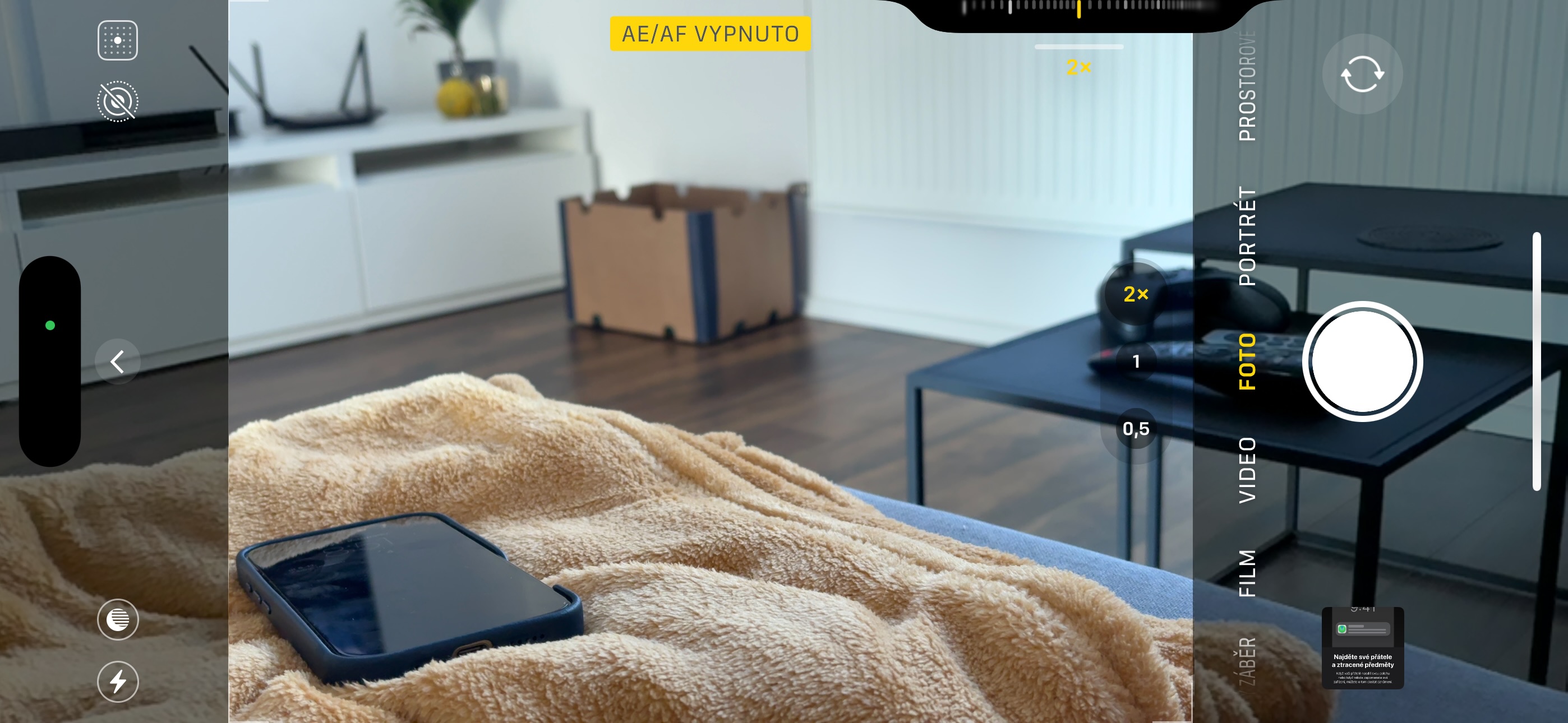 smartphone camera view