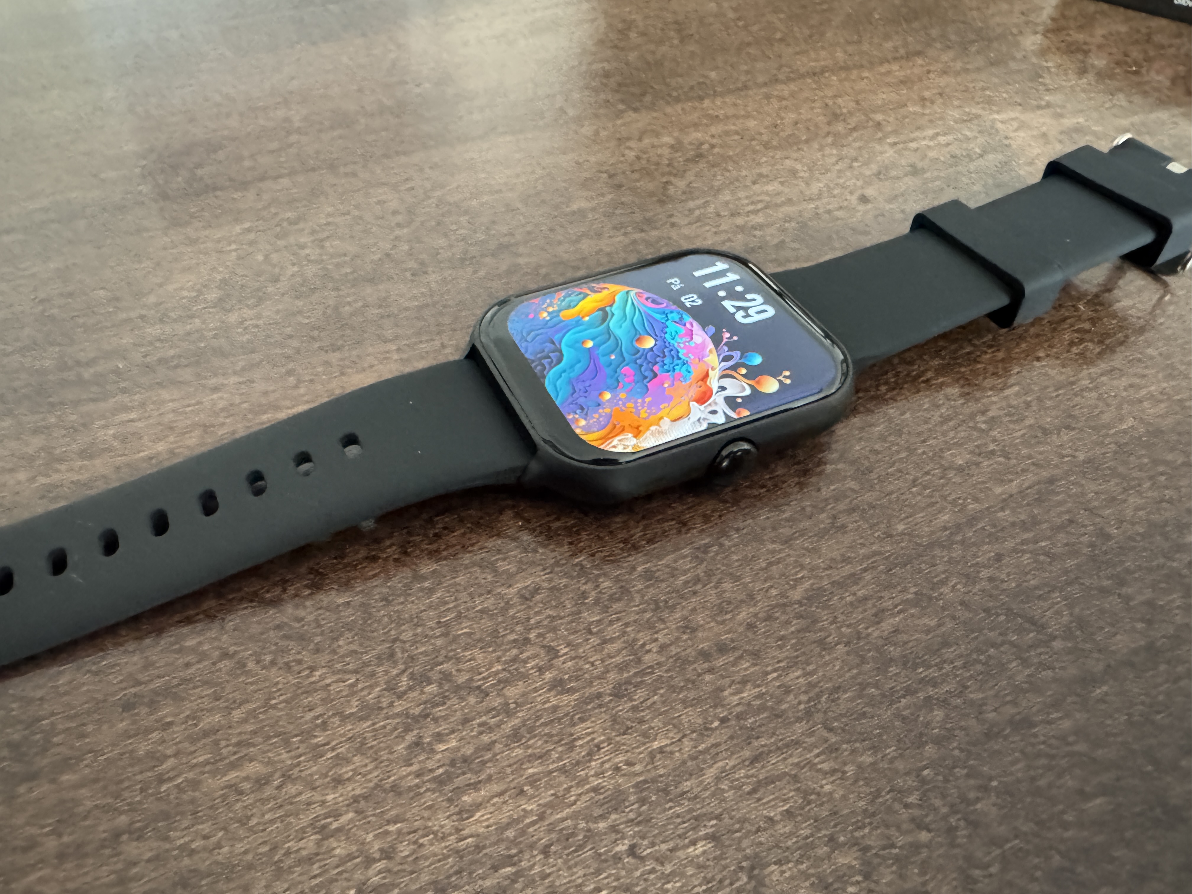 smartwatch with colorful display