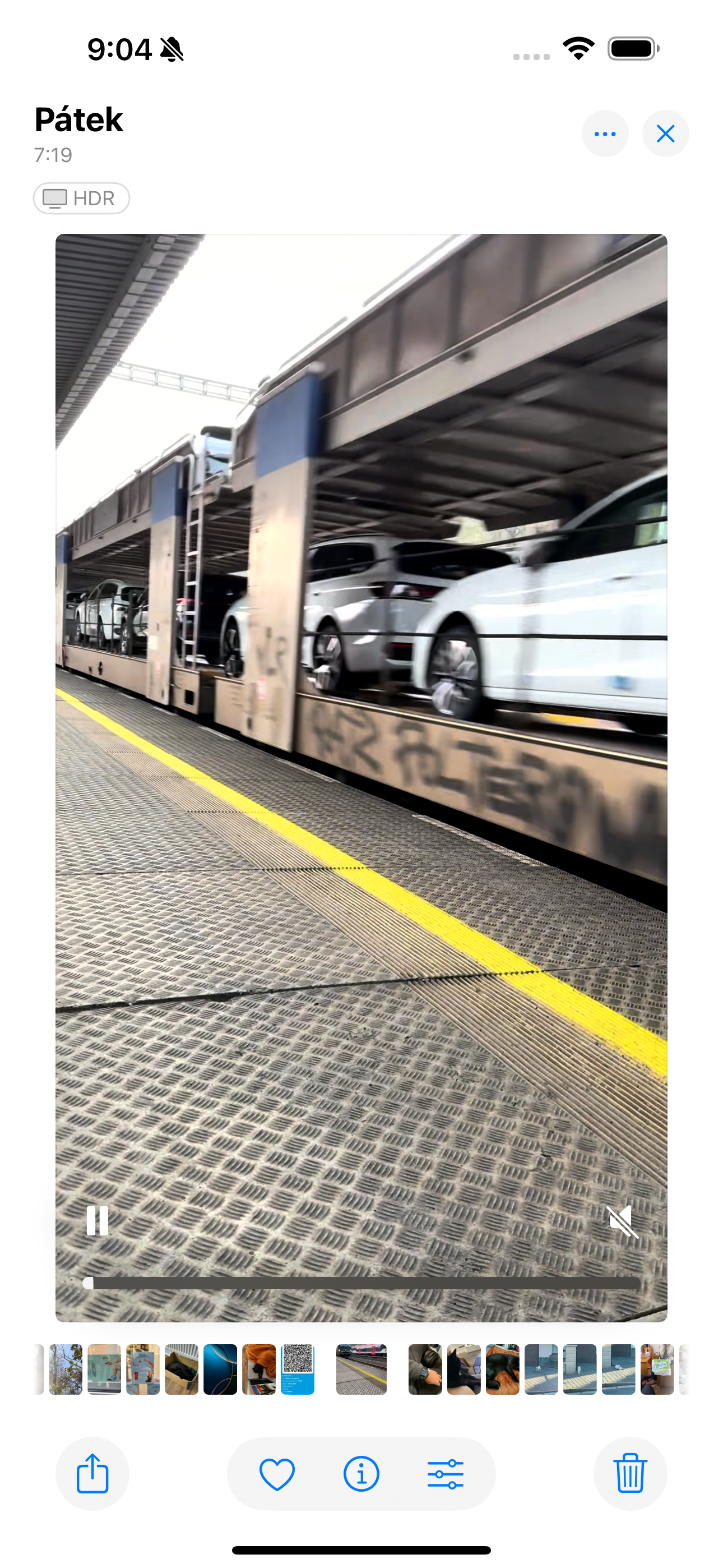 train transporting cars