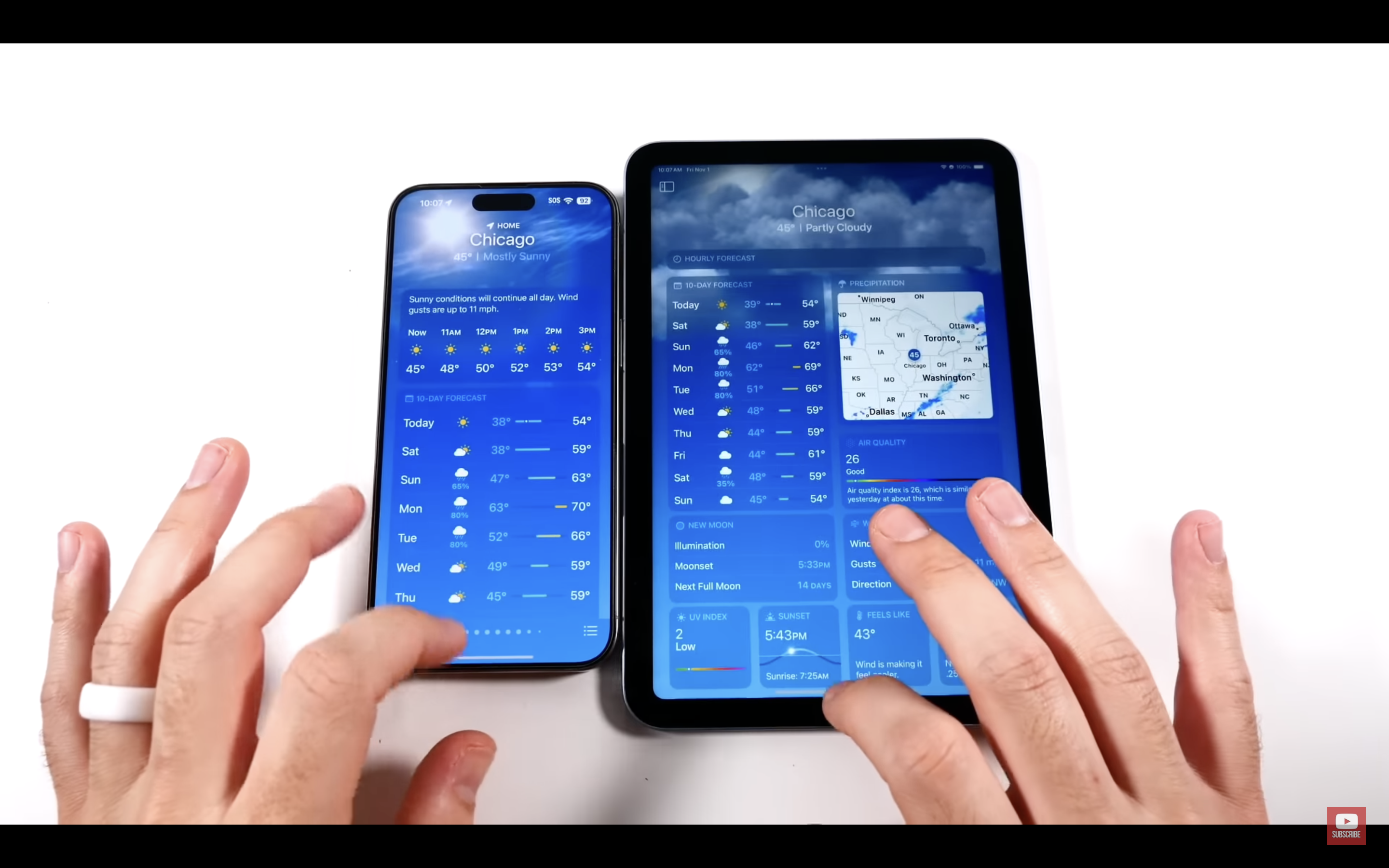 weather app comparison