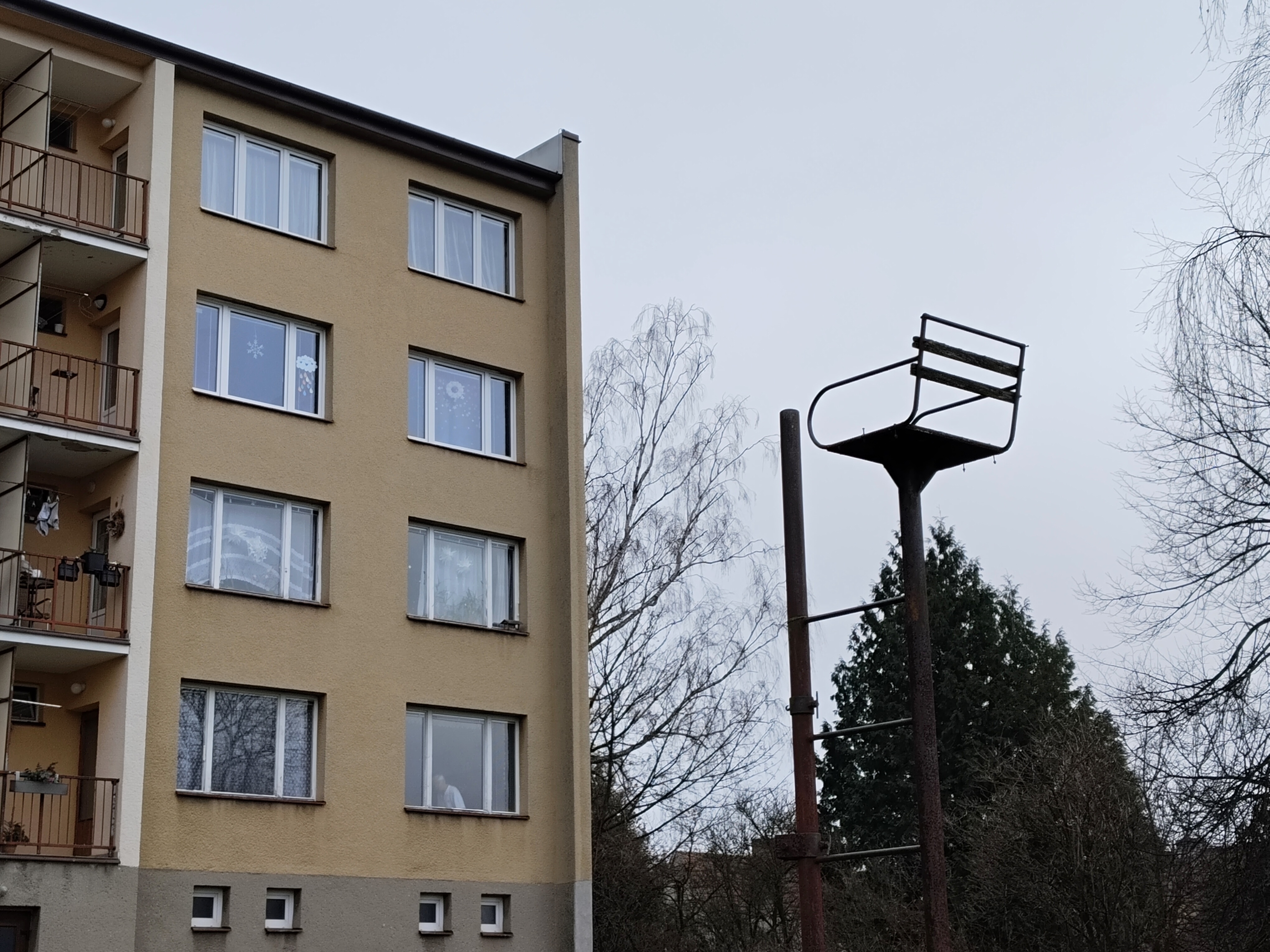 apartment building closeup