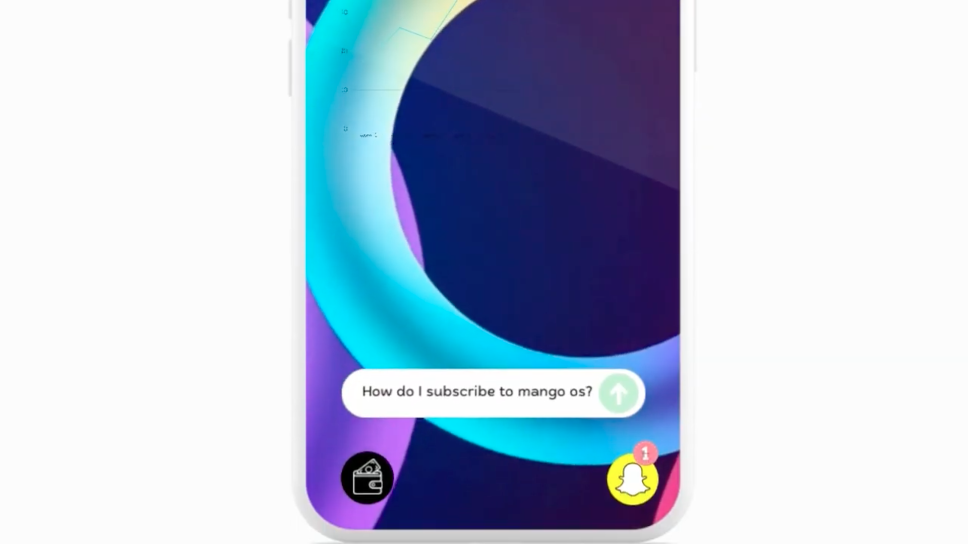 colorful phone interface