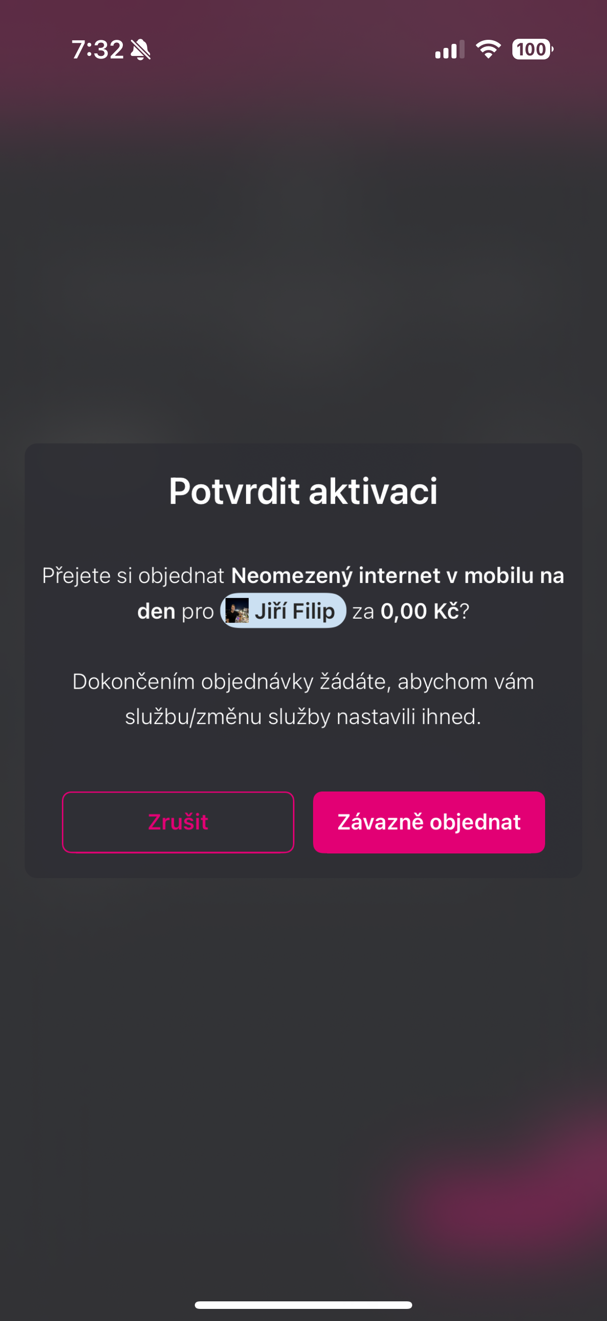 confirm mobile internet activation