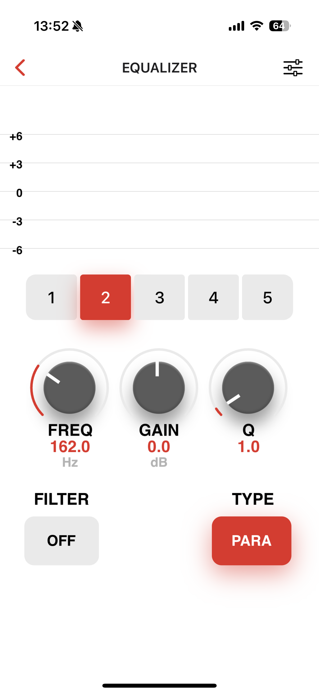 equalizer settings frequency high