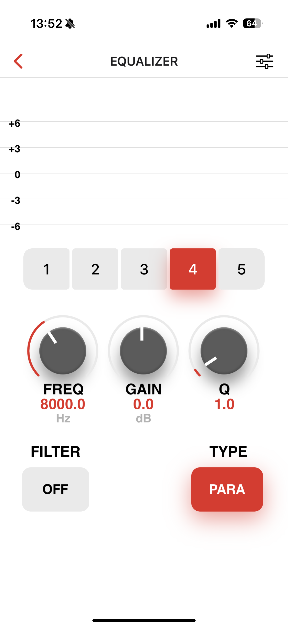 equalizer settings interface