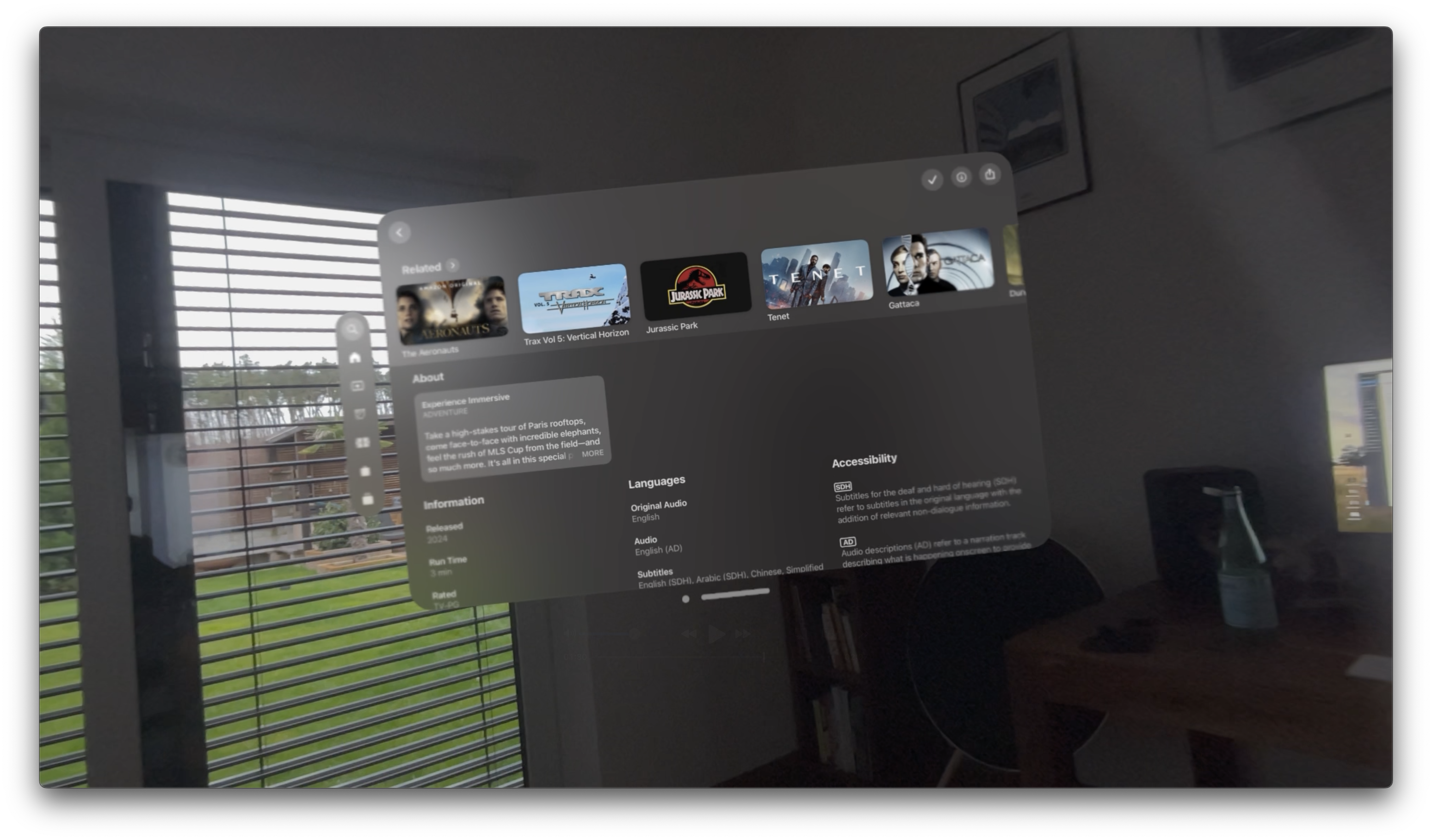 immersive content display